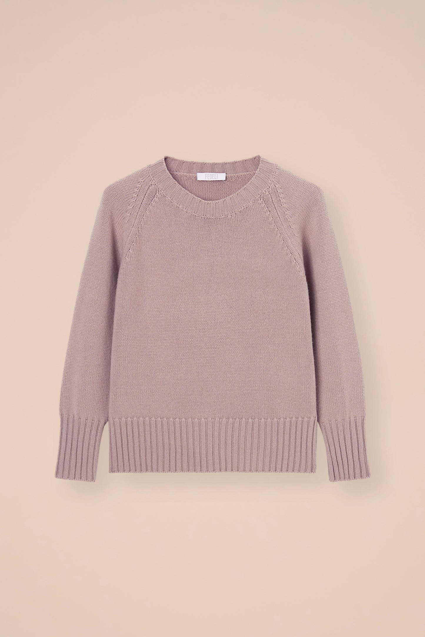 Argentina Edera girocollo in cashmere - DESERT