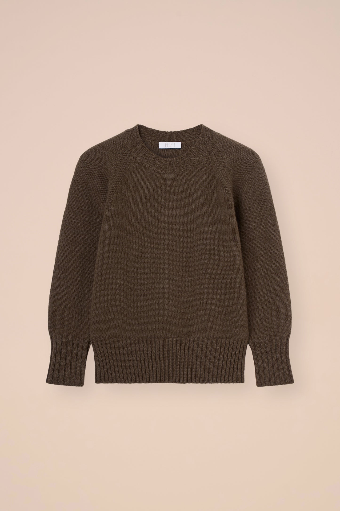 Argentina Edera girocollo in cashmere - DESERT