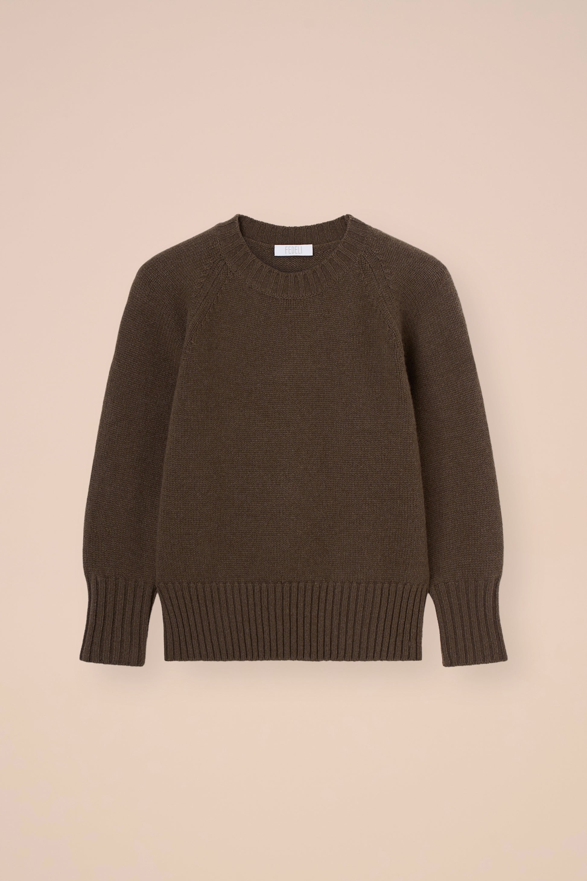 Argentina Edera girocollo in cashmere - DESERT