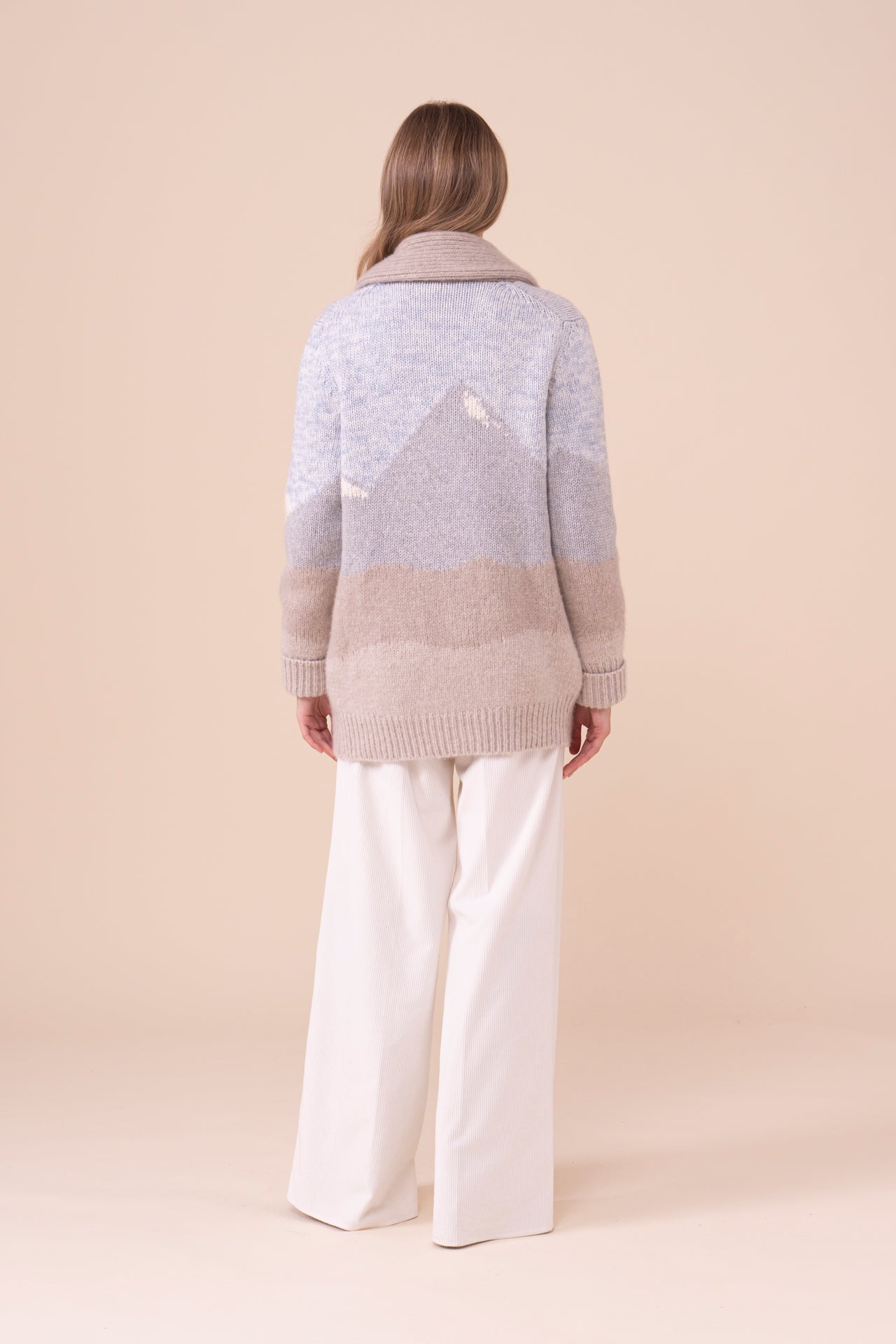 Malga Cashmere Handmade Cardigan - ICE