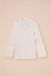 Magnetite Hairy Merino Wool Turtleneck