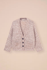 Ametrina Bubbly Wool and Mohair-Silk Cardigan