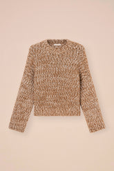 Berillio Bubbly Wool and Mohair-Silk Crewneck