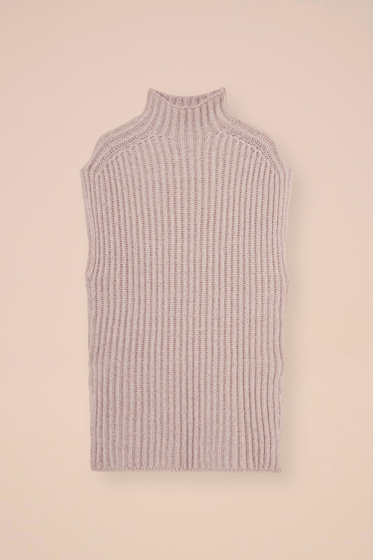 Blenda Plume Chine gilet in cashmere e seta - DESERT