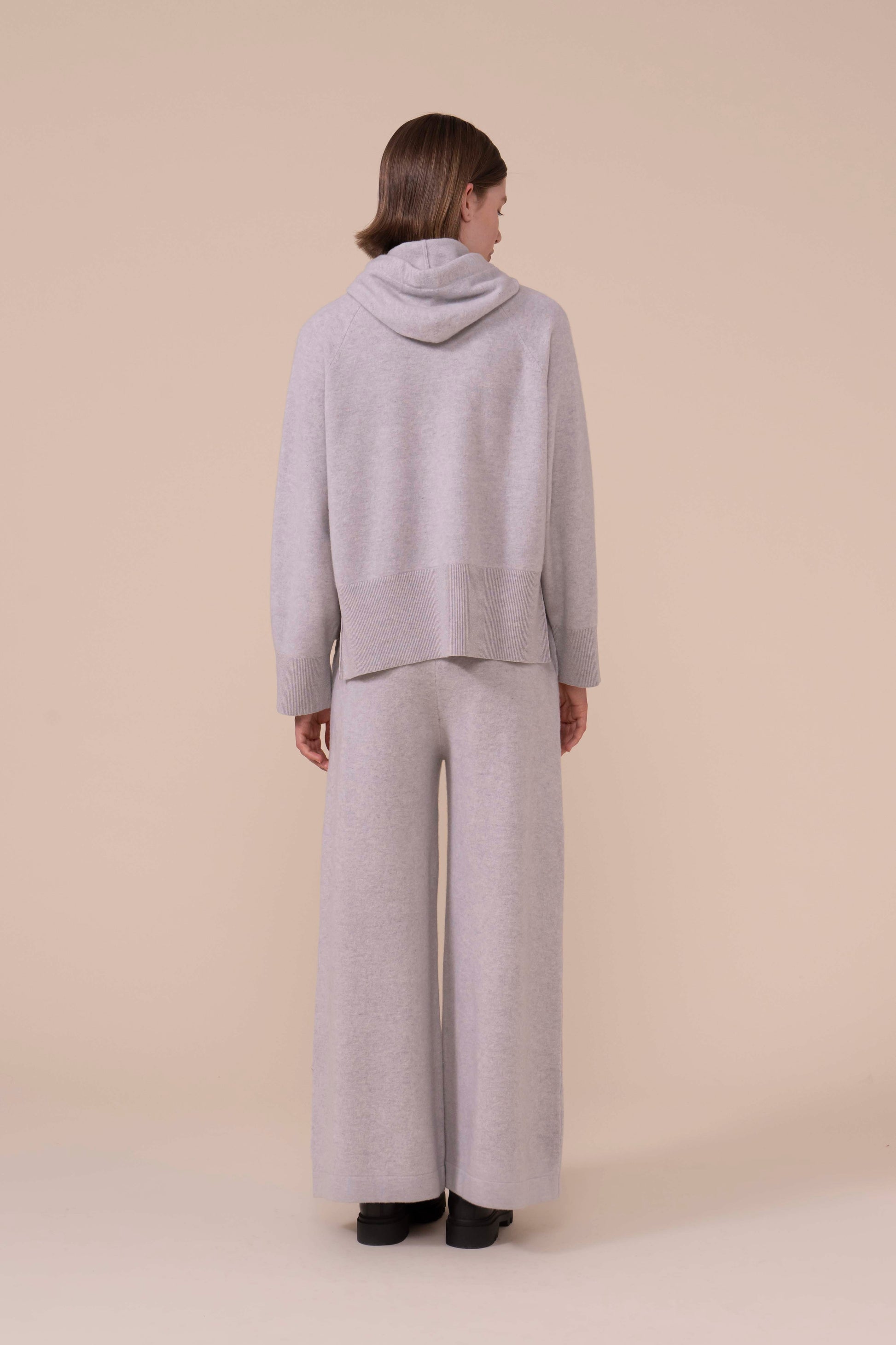 Basalto Geelong Merino Wool Hoodie - LIGHTGRAY