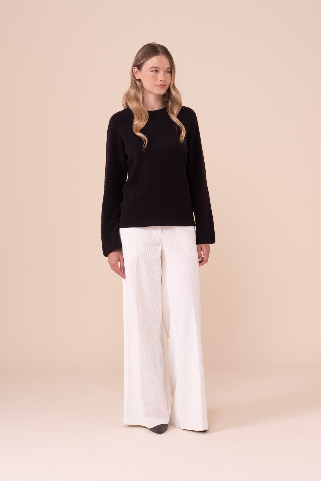 Zolfo Cashmere Crewneck - DARKCHOCOLATE