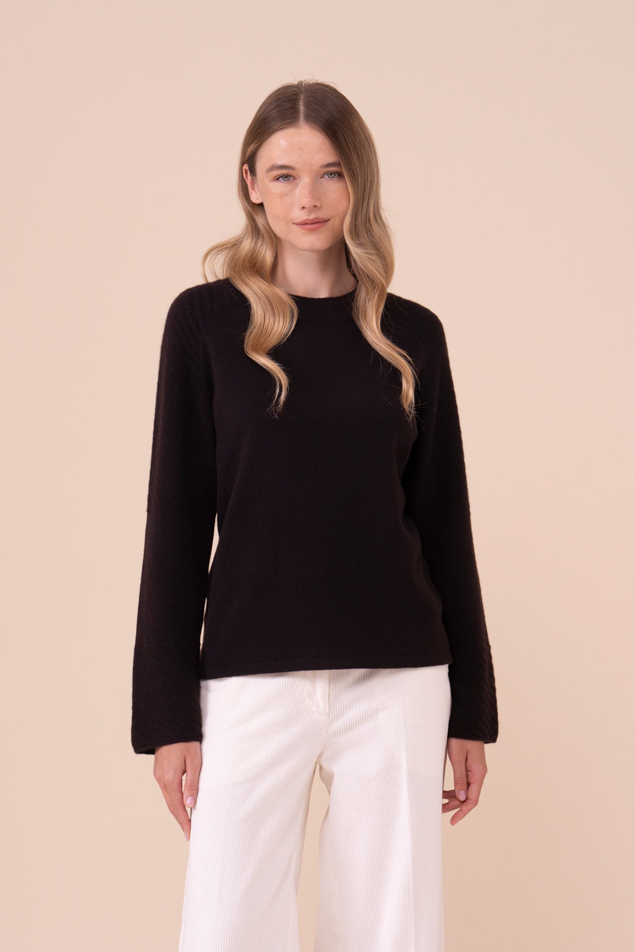 Zolfo Cashmere Crewneck - DARKCHOCOLATE