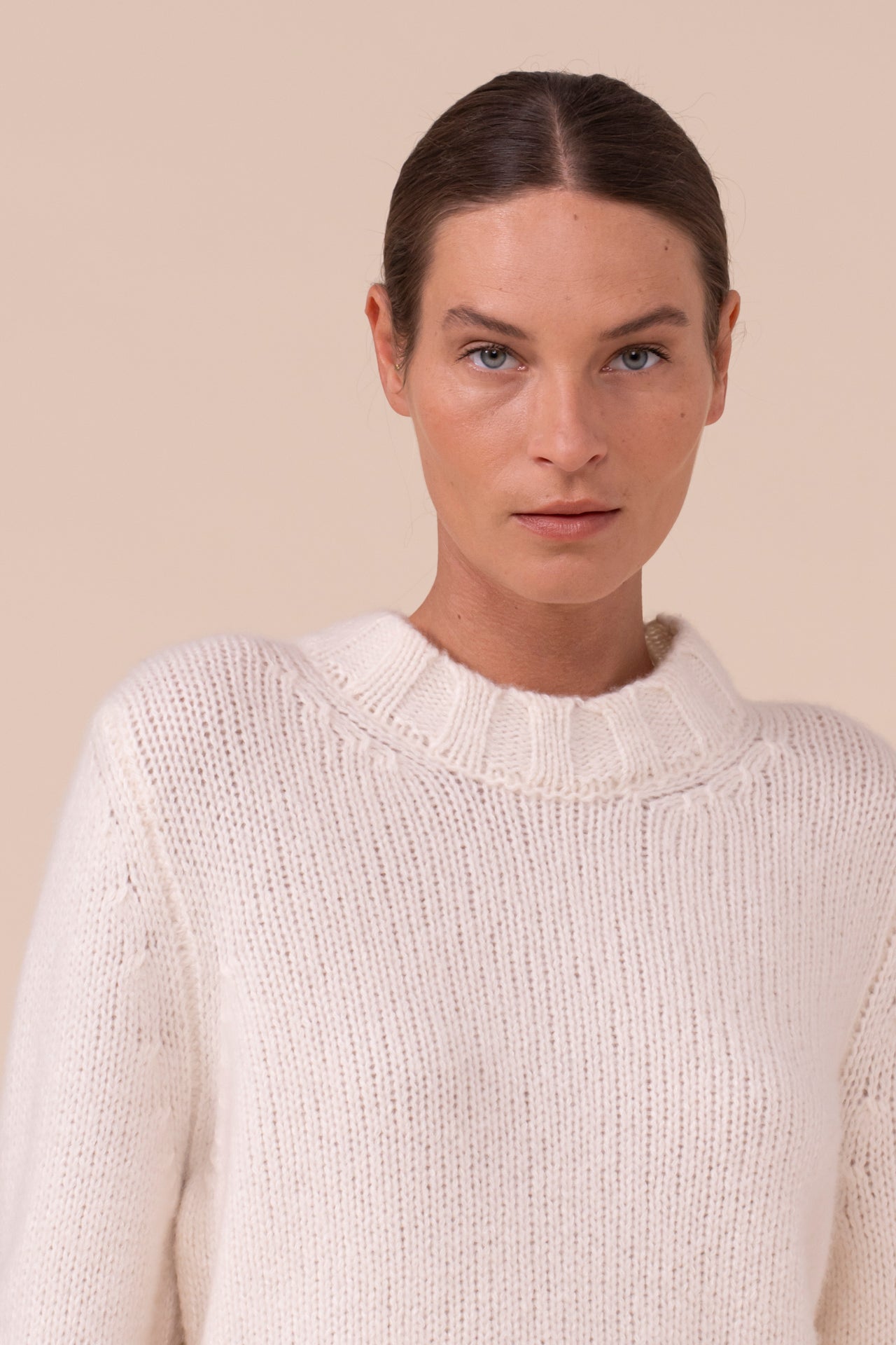 Grenoble Flake Cashmere and Silk Crewneck - ICE
