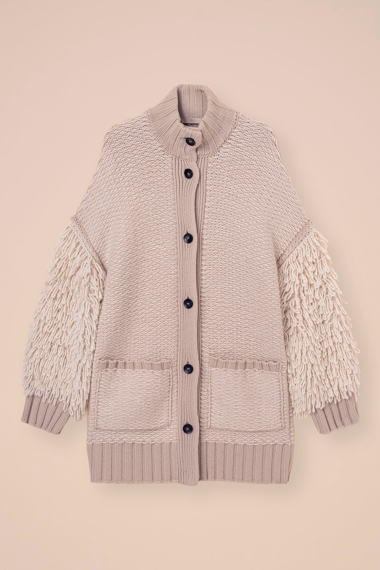 Ventoux Cashmere and Silk Oversized Coat - LINEN