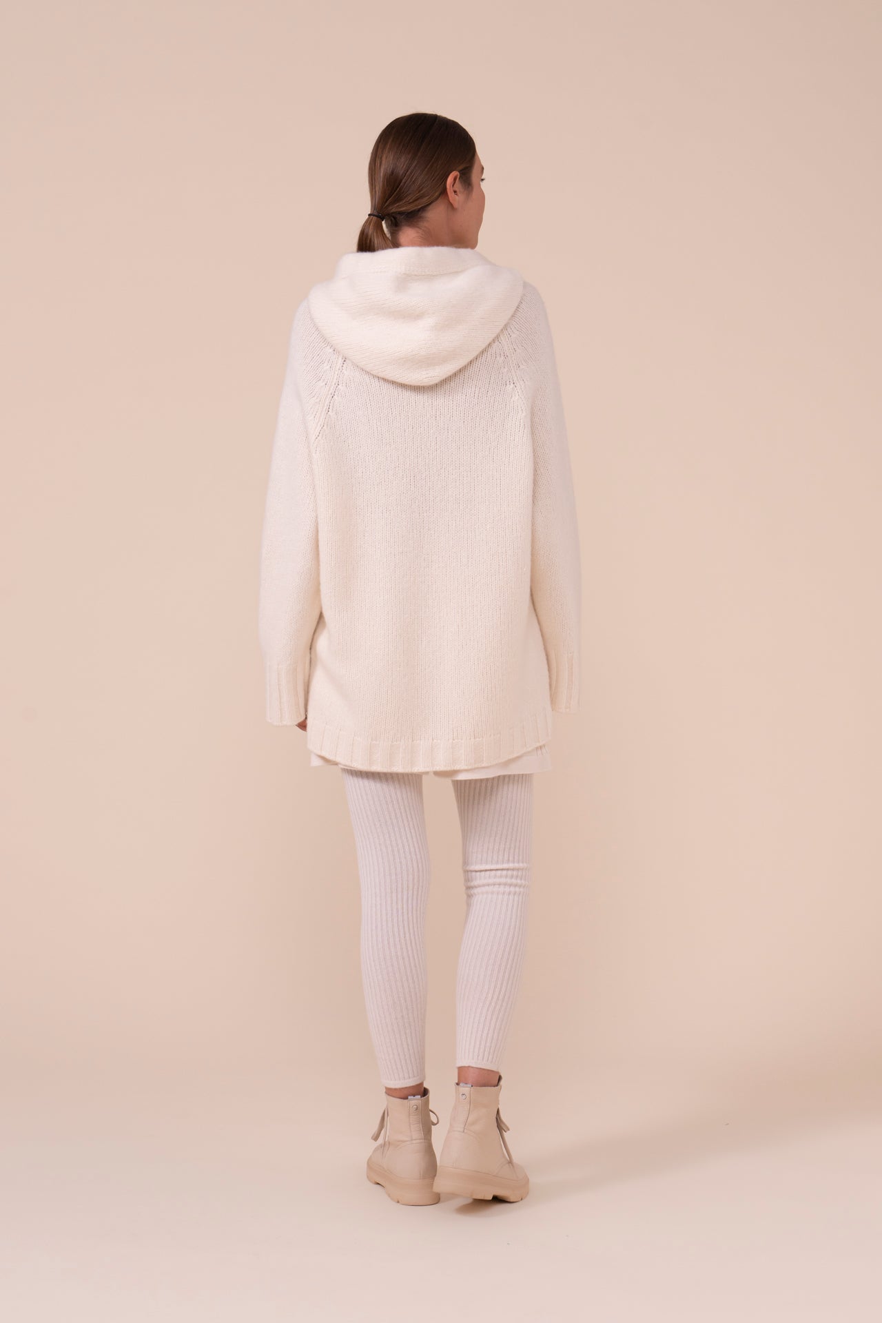 Arera Flake Cashmere and Silk Hoodie - ICE
