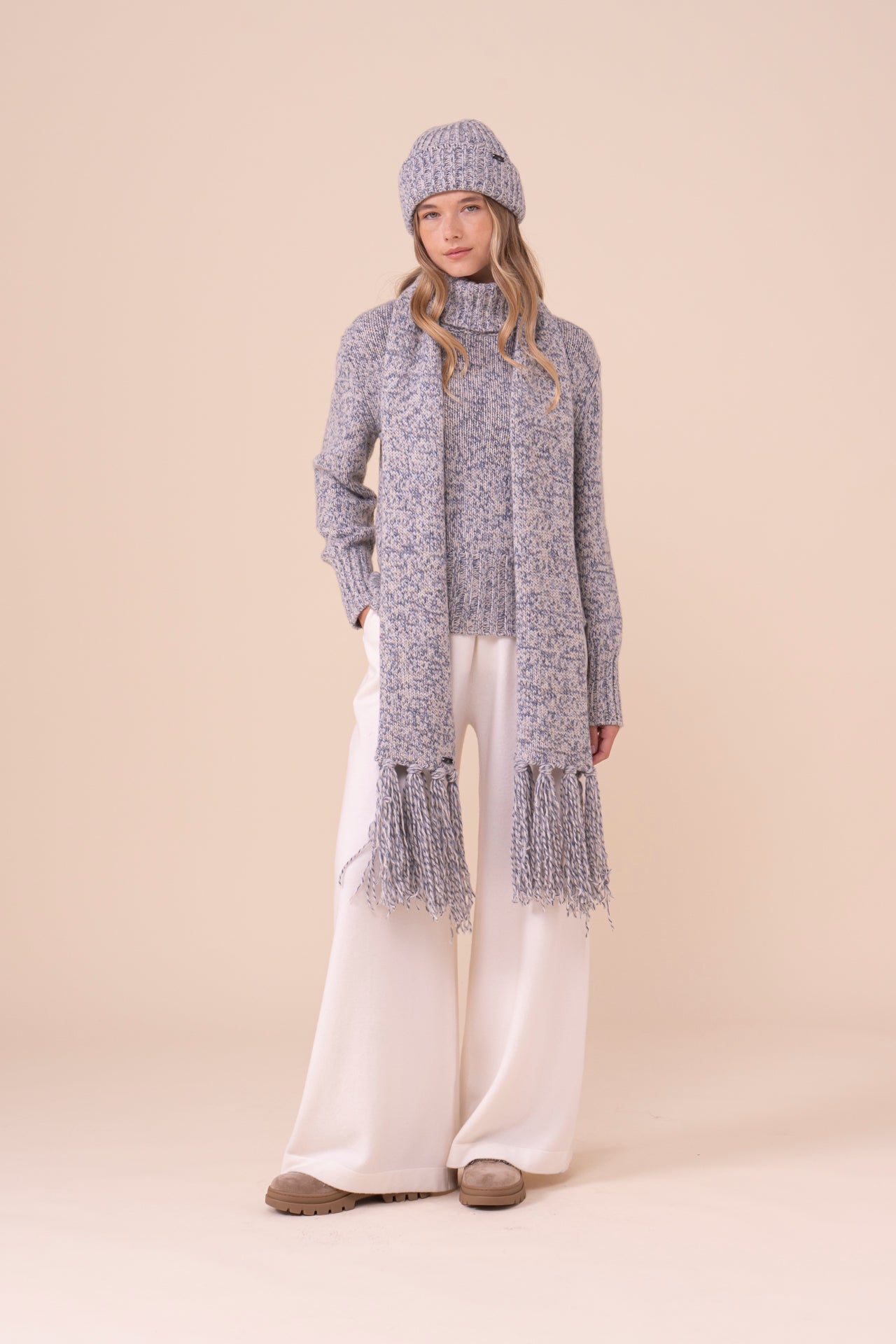 Braies Cashmere Seven Colors Beanie - ICE