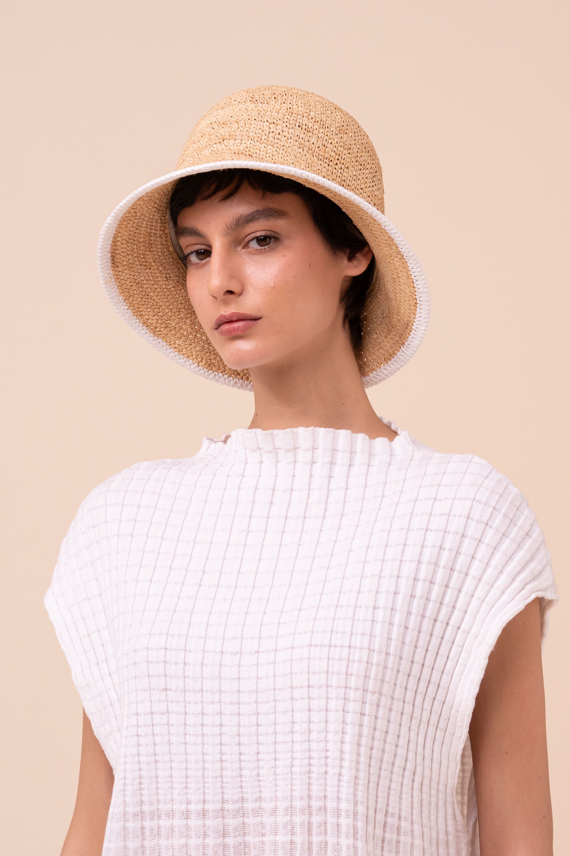 Klee Cairo Ribbed Knit Tunic - SKYBLUE