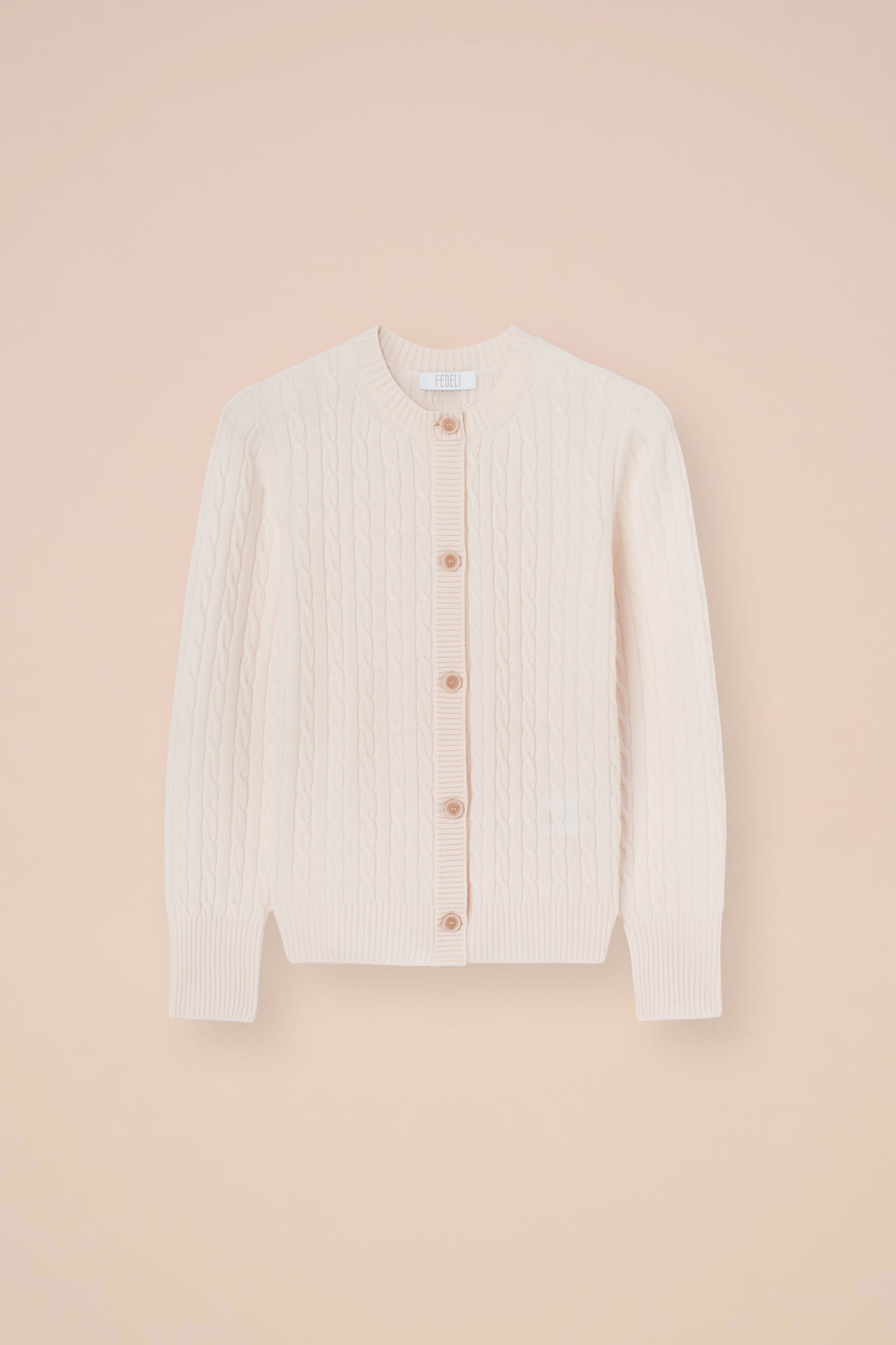 Alma Persia Cashmere Cable Cardigan - ICE