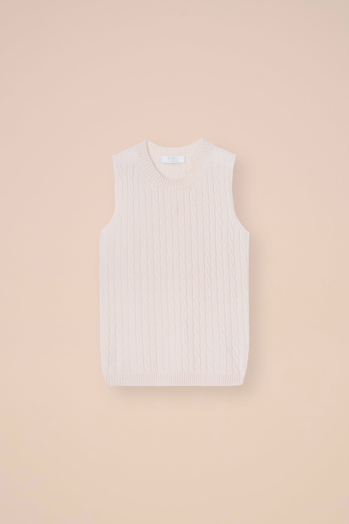 Pac Persia maglia a senza maniche in cashmere a treccia - ICE