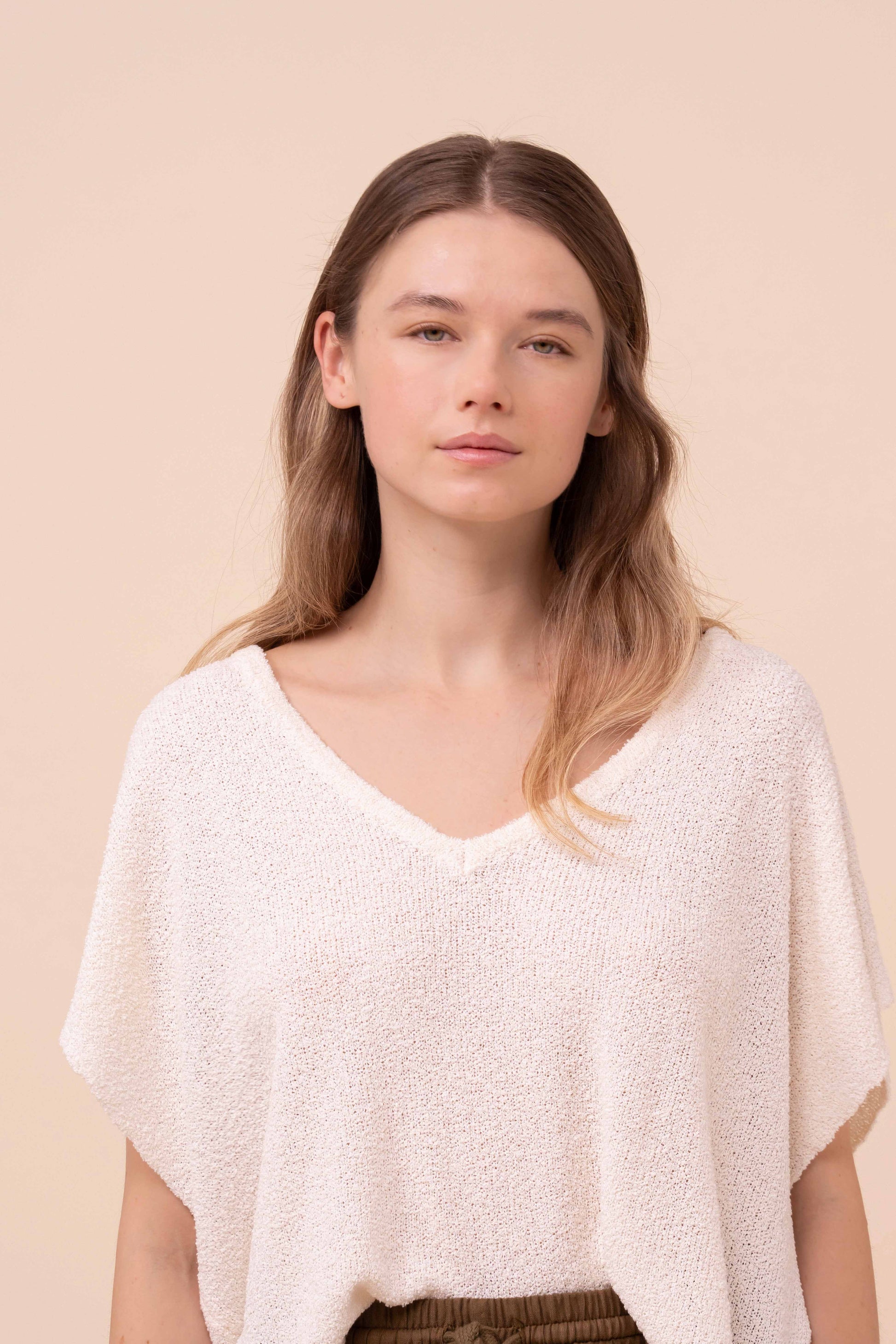 Warhol Frill Silk Blend Bouclé Vest - LINEN