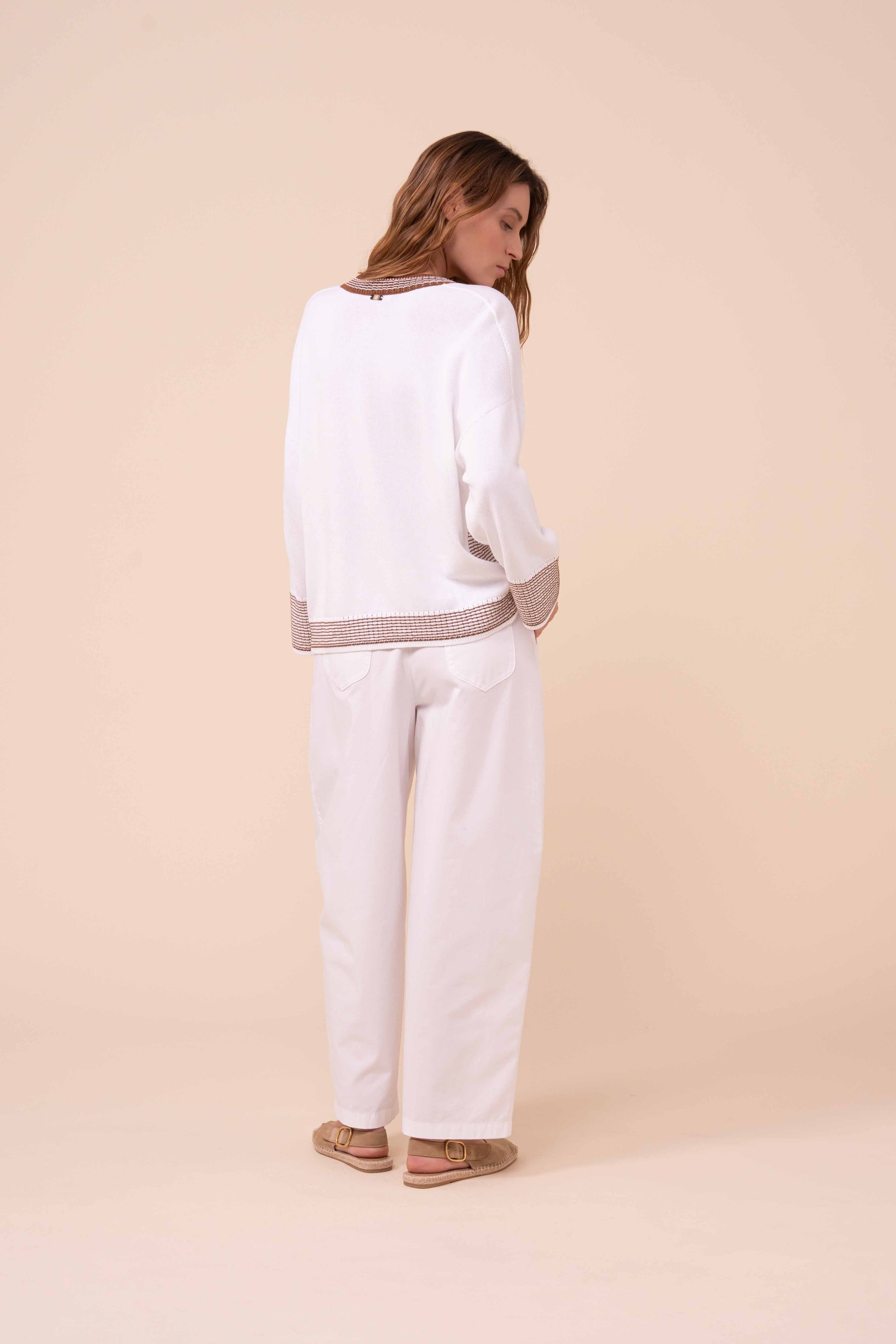 Morris Breeze maglia con scollo a V in cotone - MIDNIGHTBLUE