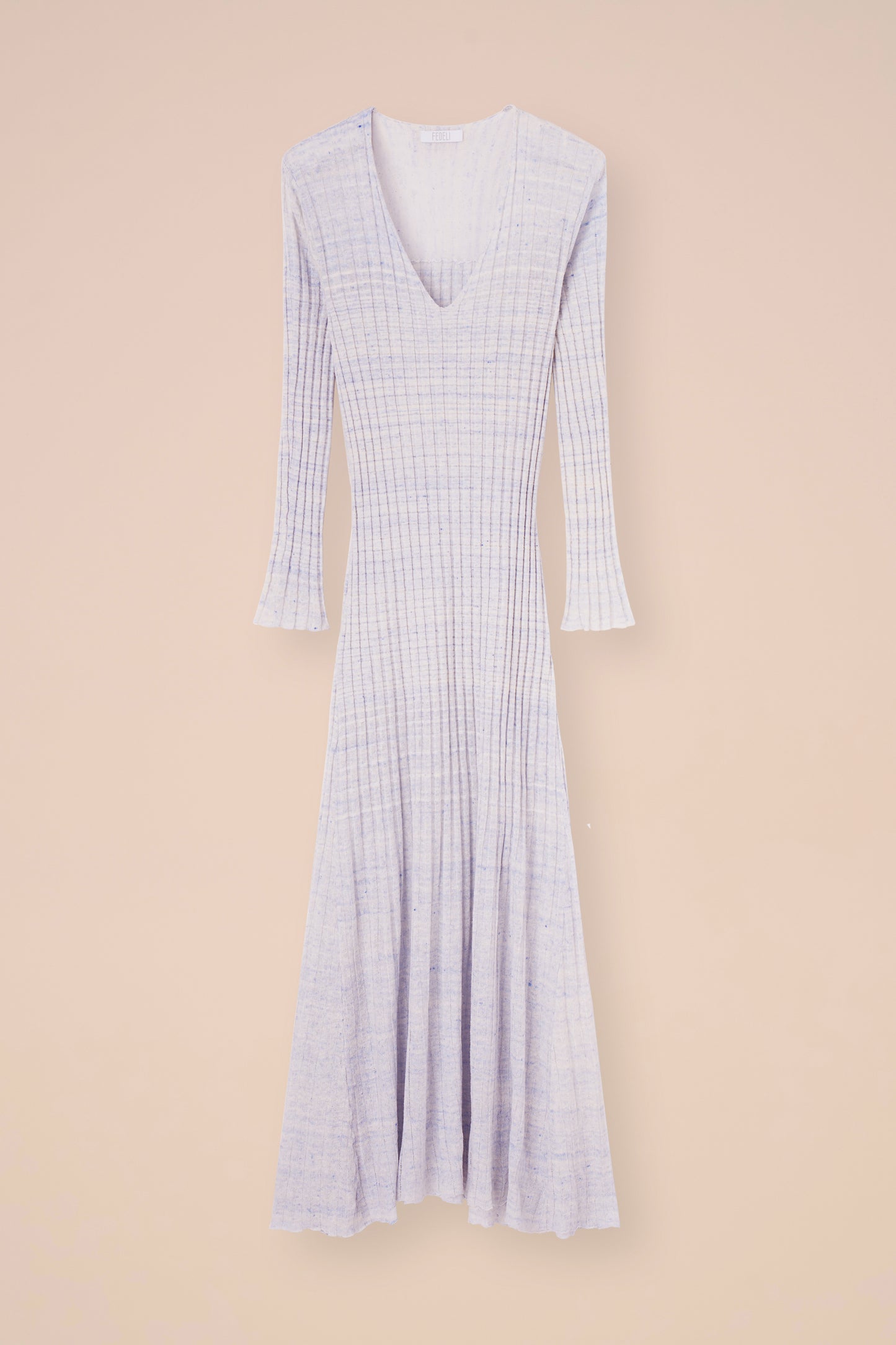 Klimt Cairo Ribbed Knit Dress - WHITE