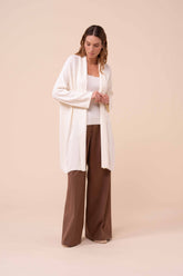 Camille Tile Cotton Blend Shawl-Collar Cardigan