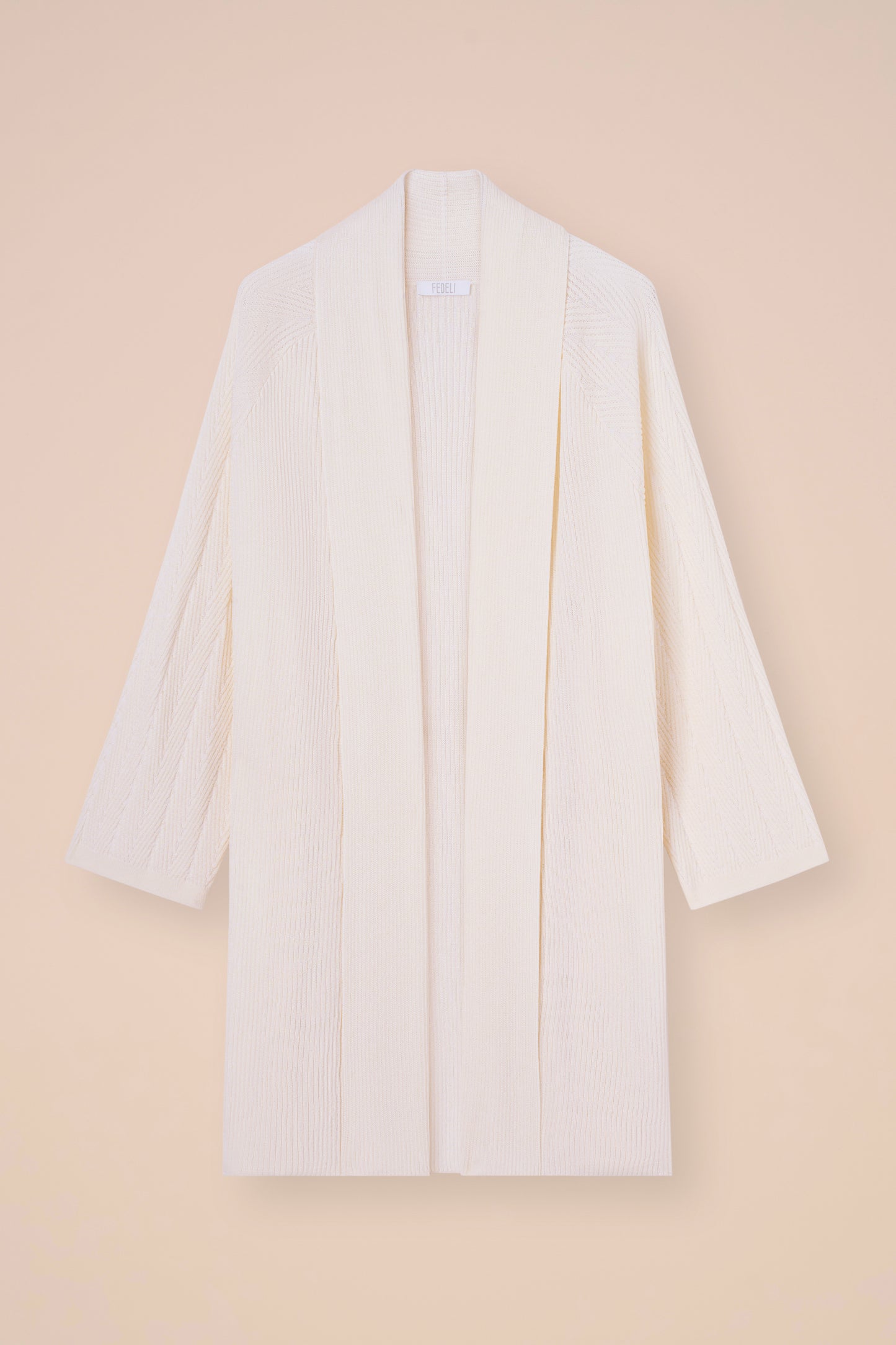 Camille Tile cardigan con collo a scialle in blend di cotone - ICE