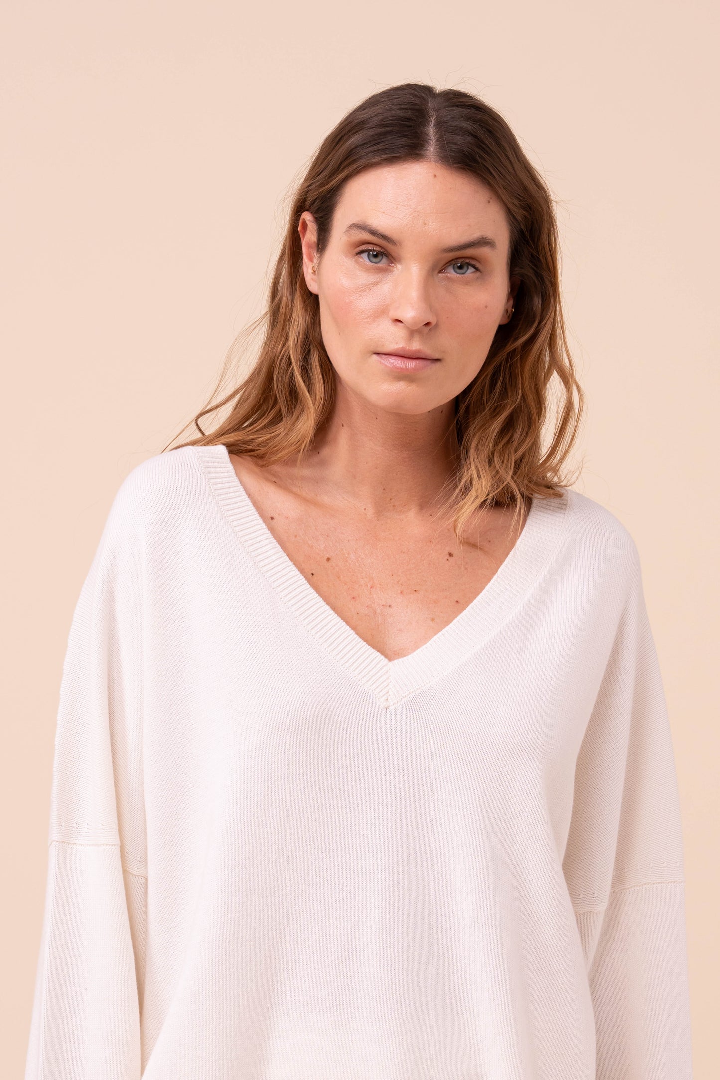 Andy maglia con scollo a V in cotone e cashmere - ICE