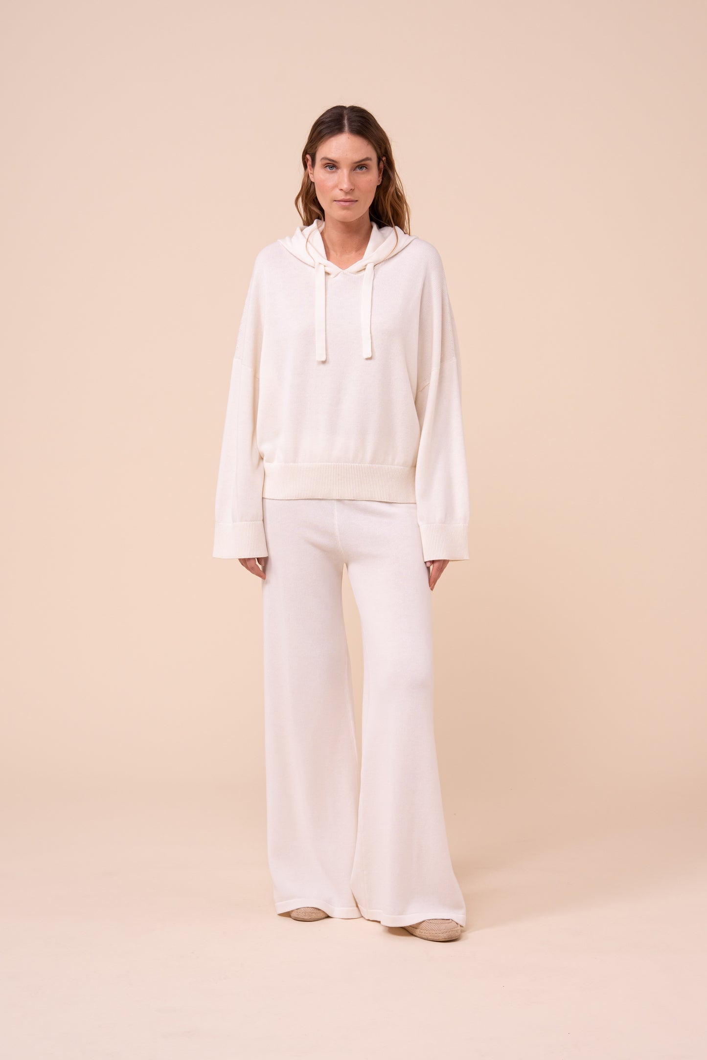 Pierre Cotton and Cashmere Knit Hoodie - SIENNA