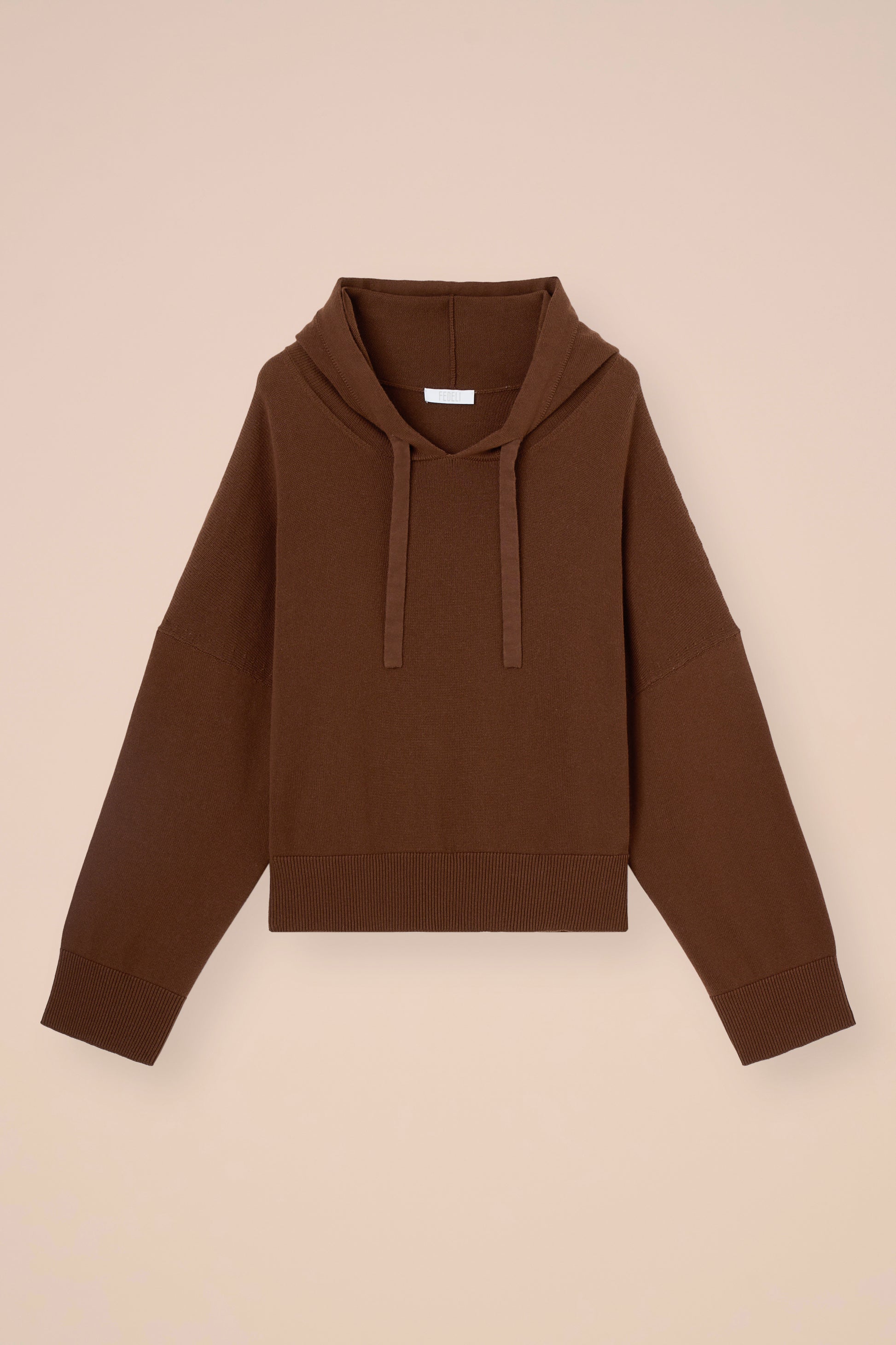 Pierre Cotton and Cashmere Knit Hoodie - SIENNA
