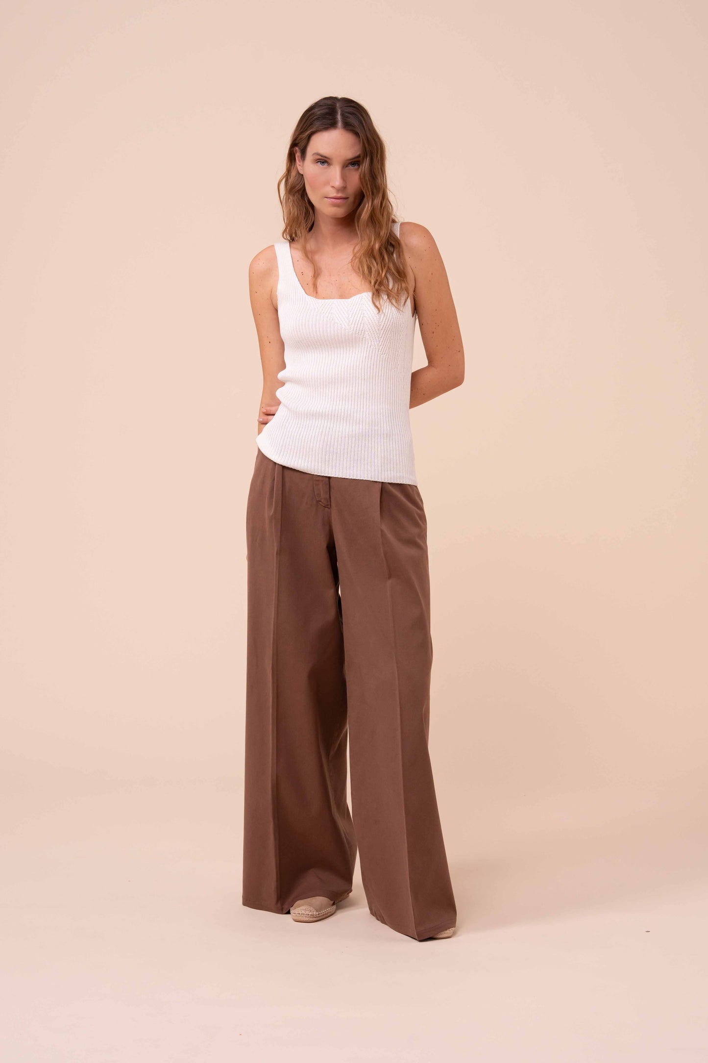 Gam Tile top senza maniche in blend di cotone - ICE
