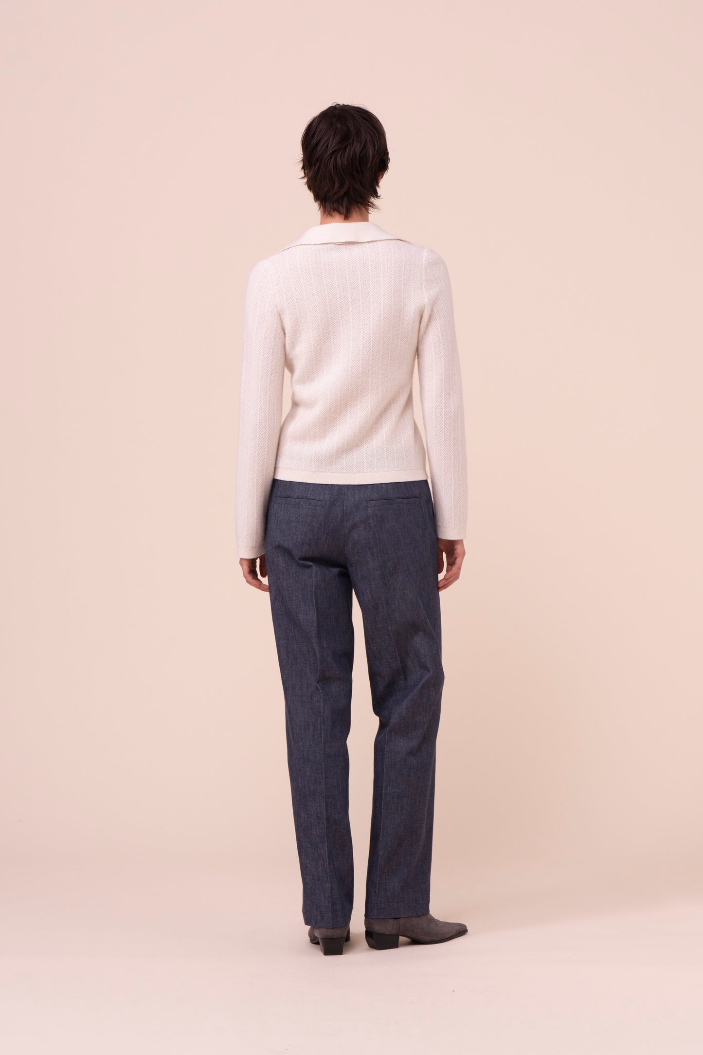 Julia Geelong Wool Polo - ICE