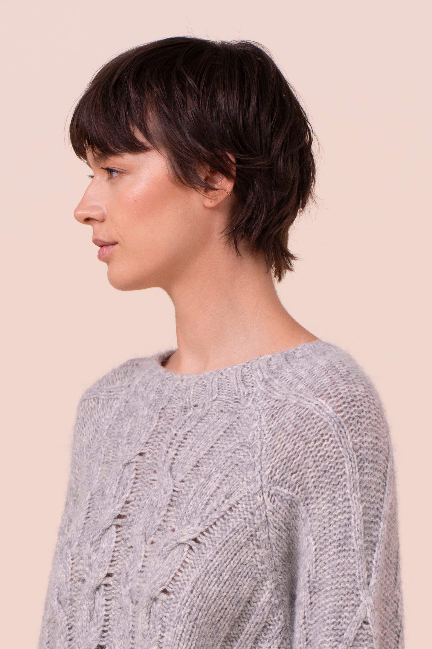 Gabi girocollo in lana Alpalux - LIGHTGRAY