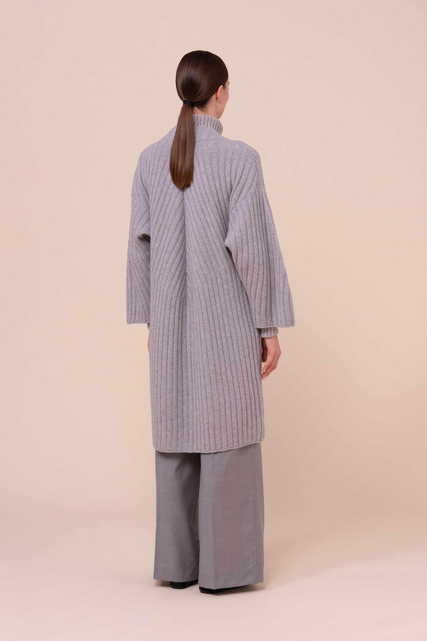 Mirne cardigan lungo in lana e cashmere - LIGHTGRAY