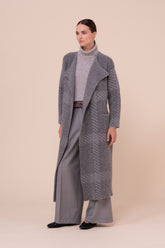 Blanca cappotto kimono in lana tartan