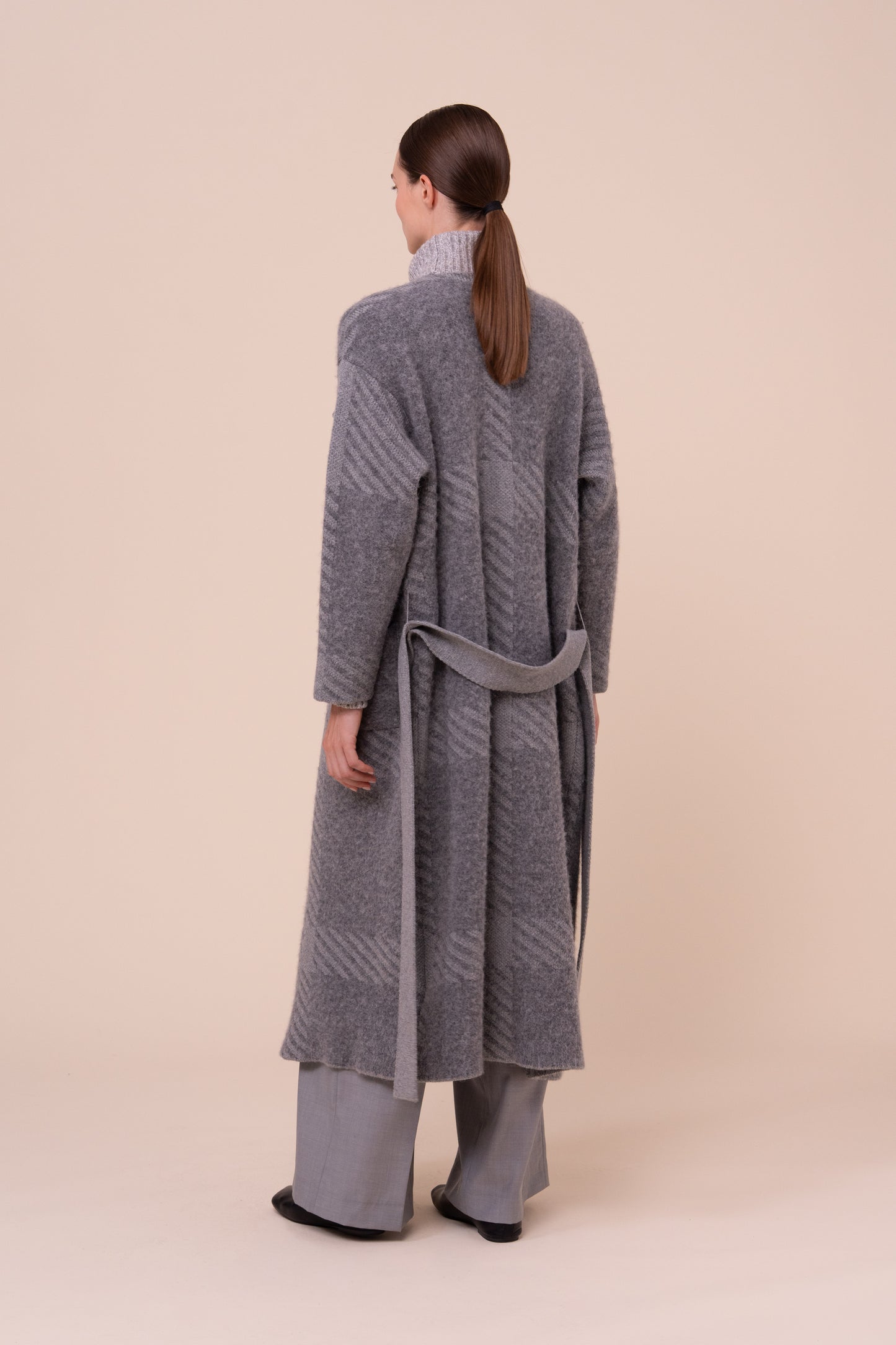 Blanca cappotto kimono in lana tartan - FLANNEL