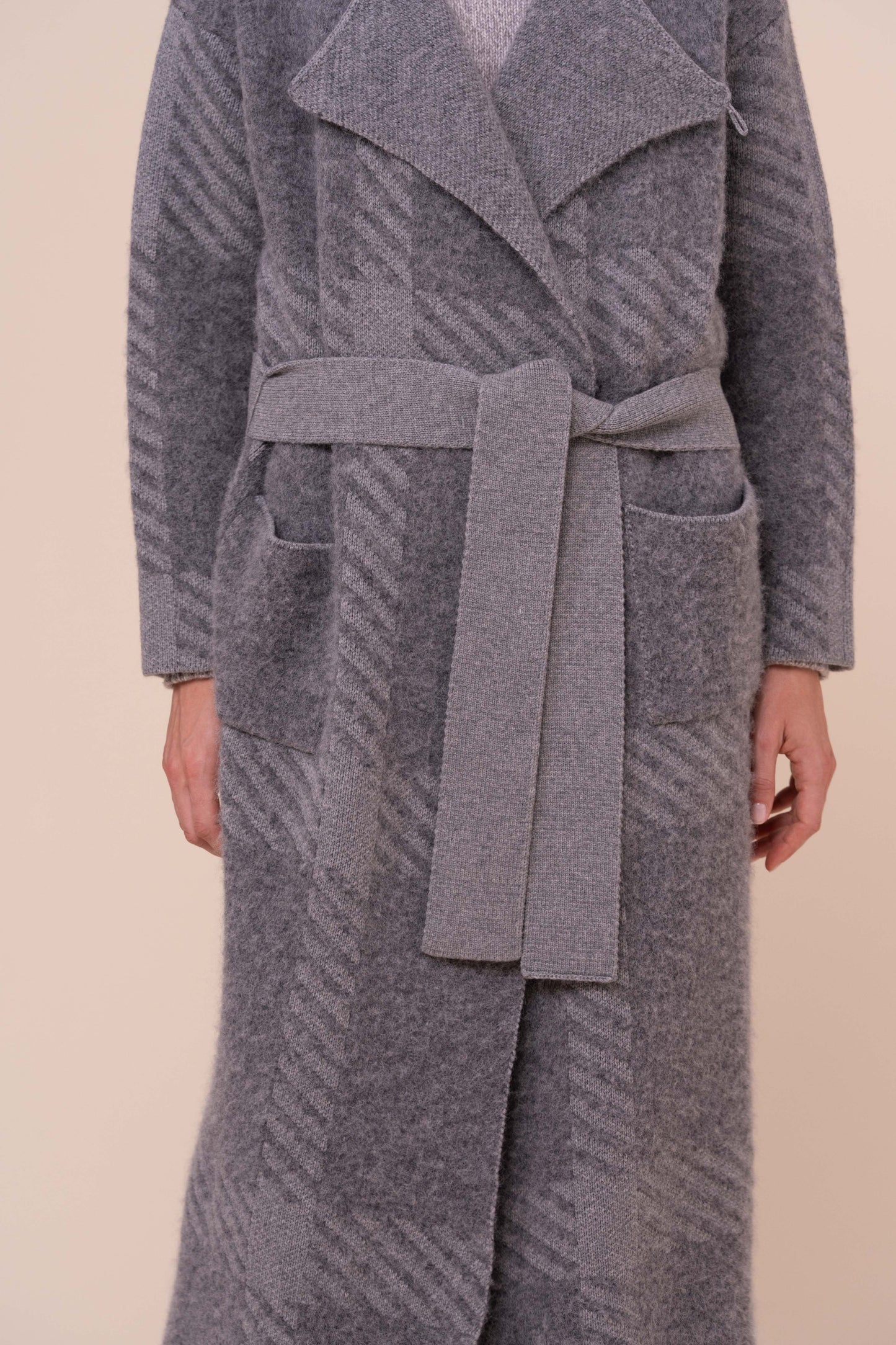Blanca cappotto kimono in lana tartan - FLANNEL