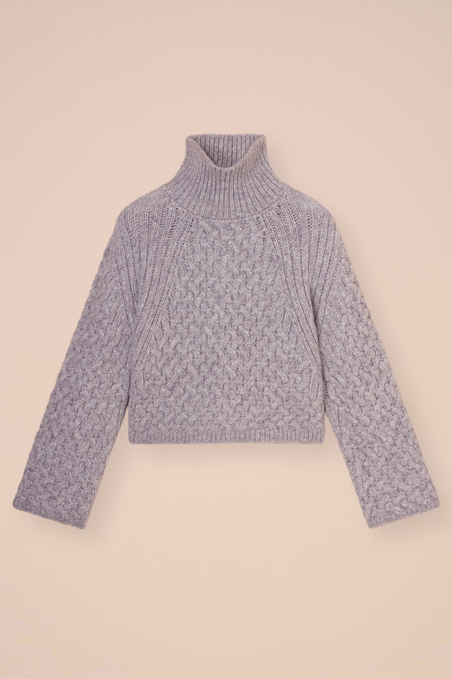 Cruz Lima Alpaca Wool Turtleneck - LIGHTGRAY