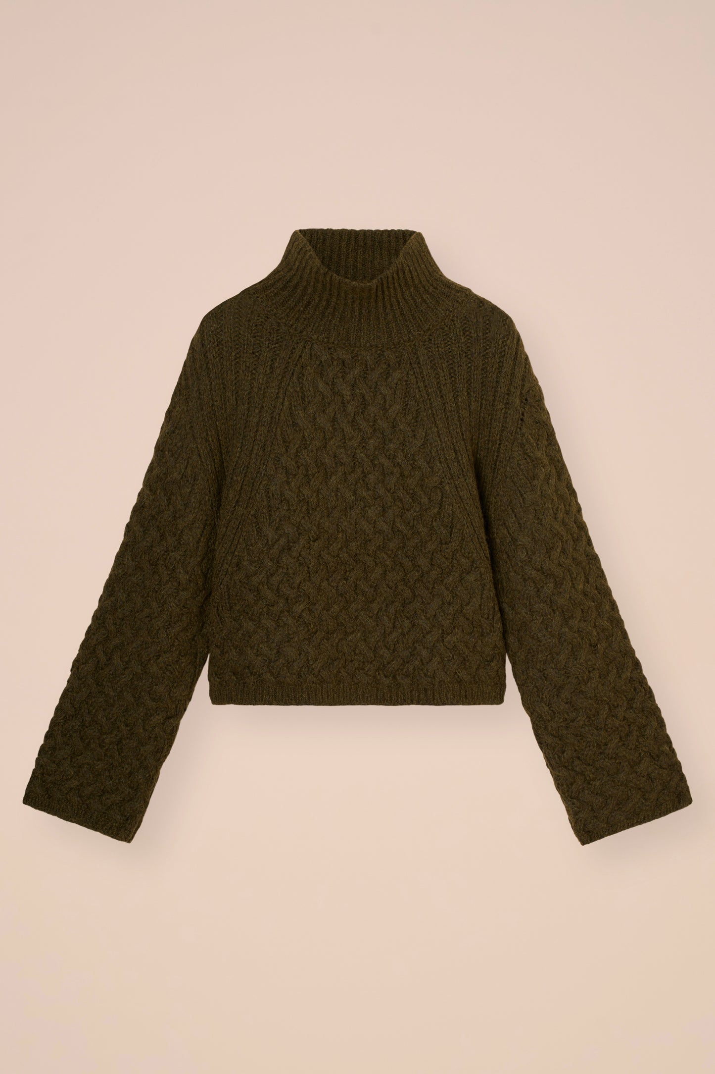 Cruz Lima Alpaca Wool Turtleneck - LIGHTGRAY