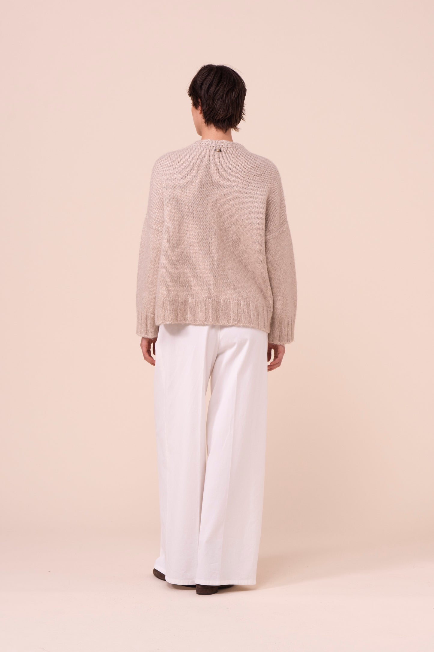Clem Alpalux Wool Crewneck - LINENMELANGE