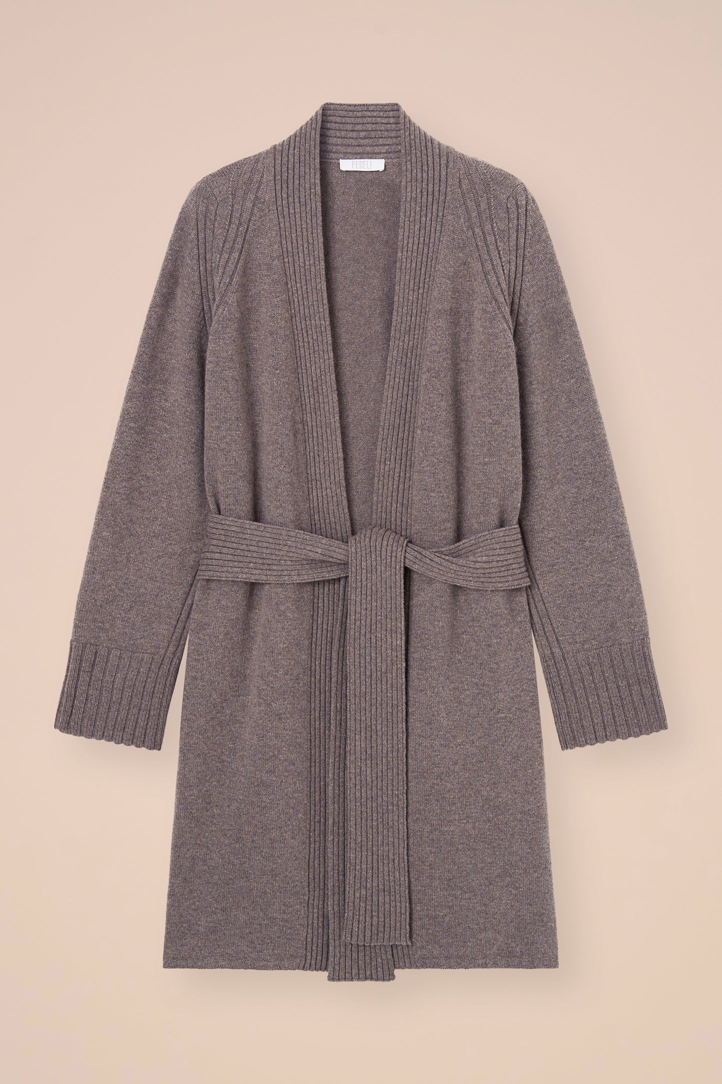 Sole cardigan in Cash cashmere - SAGEGREEN