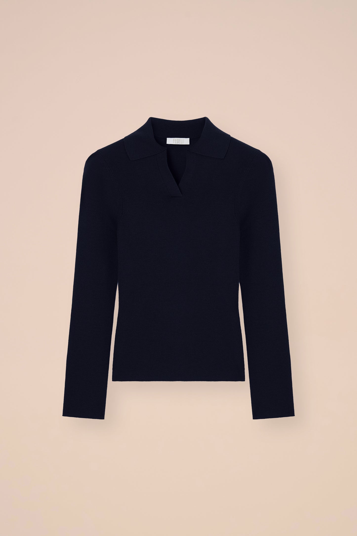 Lammie Pearly polo in cashmere e seta - OLIVEGREENMELANGE