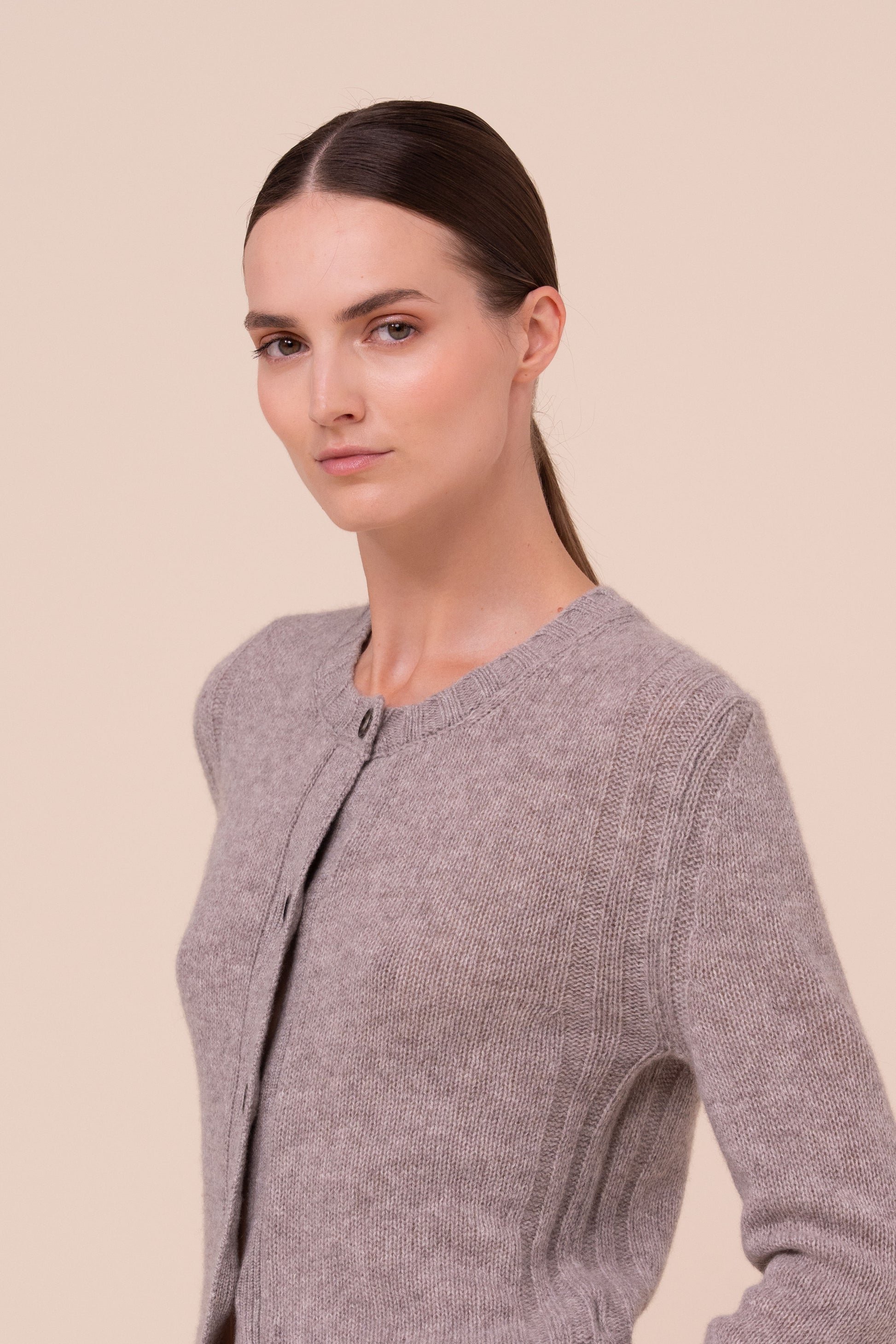 Hector cardigan in cashmere Feather - ROPEMELANGE