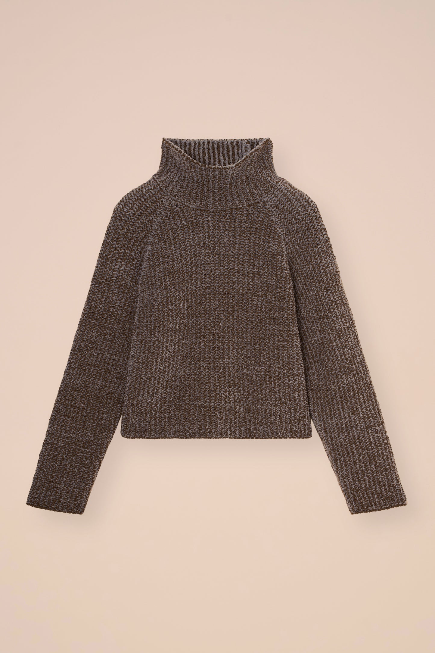 Bruna dolcevita Lushwool in lana - DARKOLIVEGREEN
