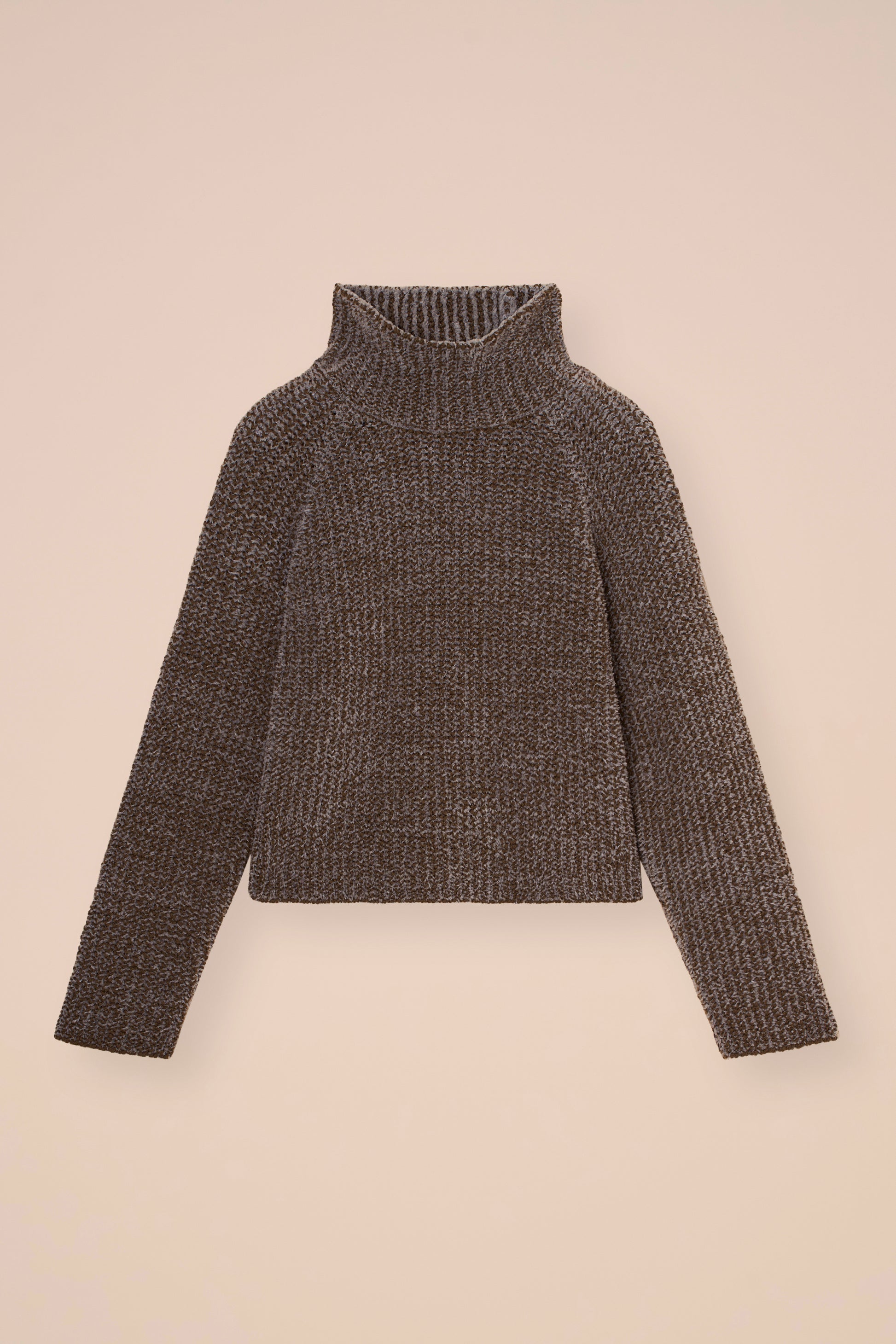 Bruna dolcevita Lushwool in lana - DARKOLIVEGREEN