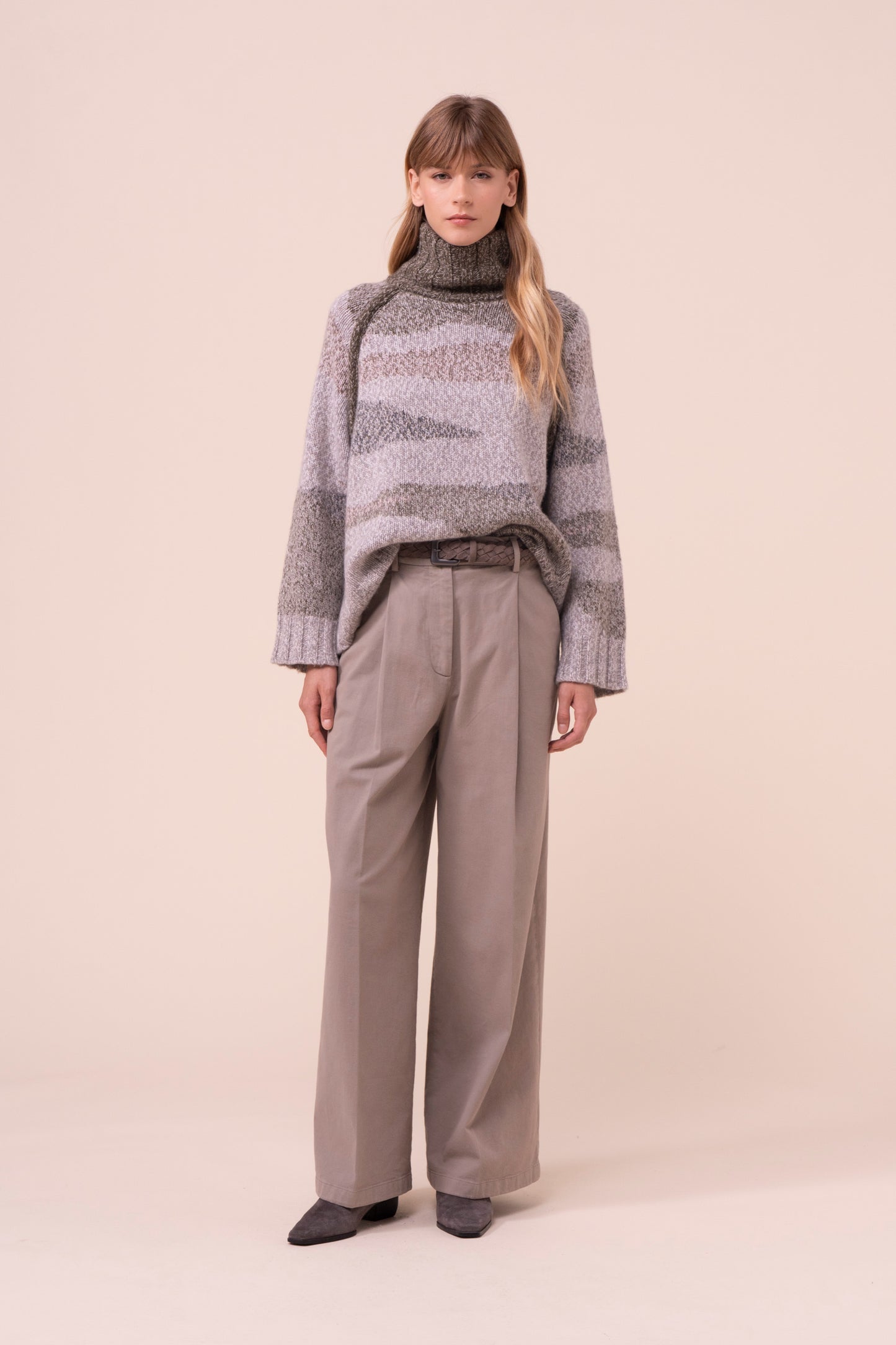 Beatriz dolcevita in cashmere camouflage - ROPEMELANGE