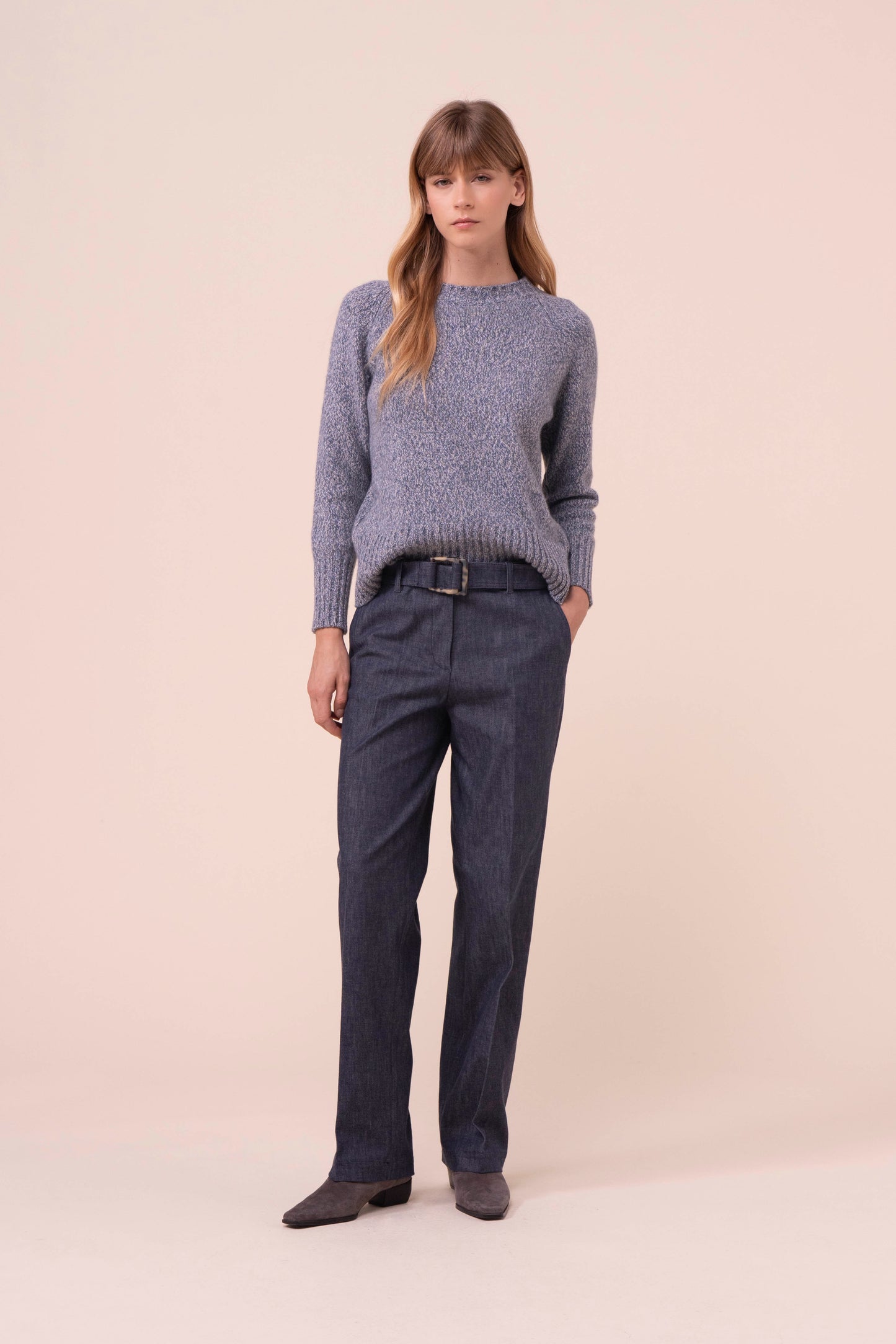 Argentina girocollo 4 colors in cashmere - LIGHTDENIM