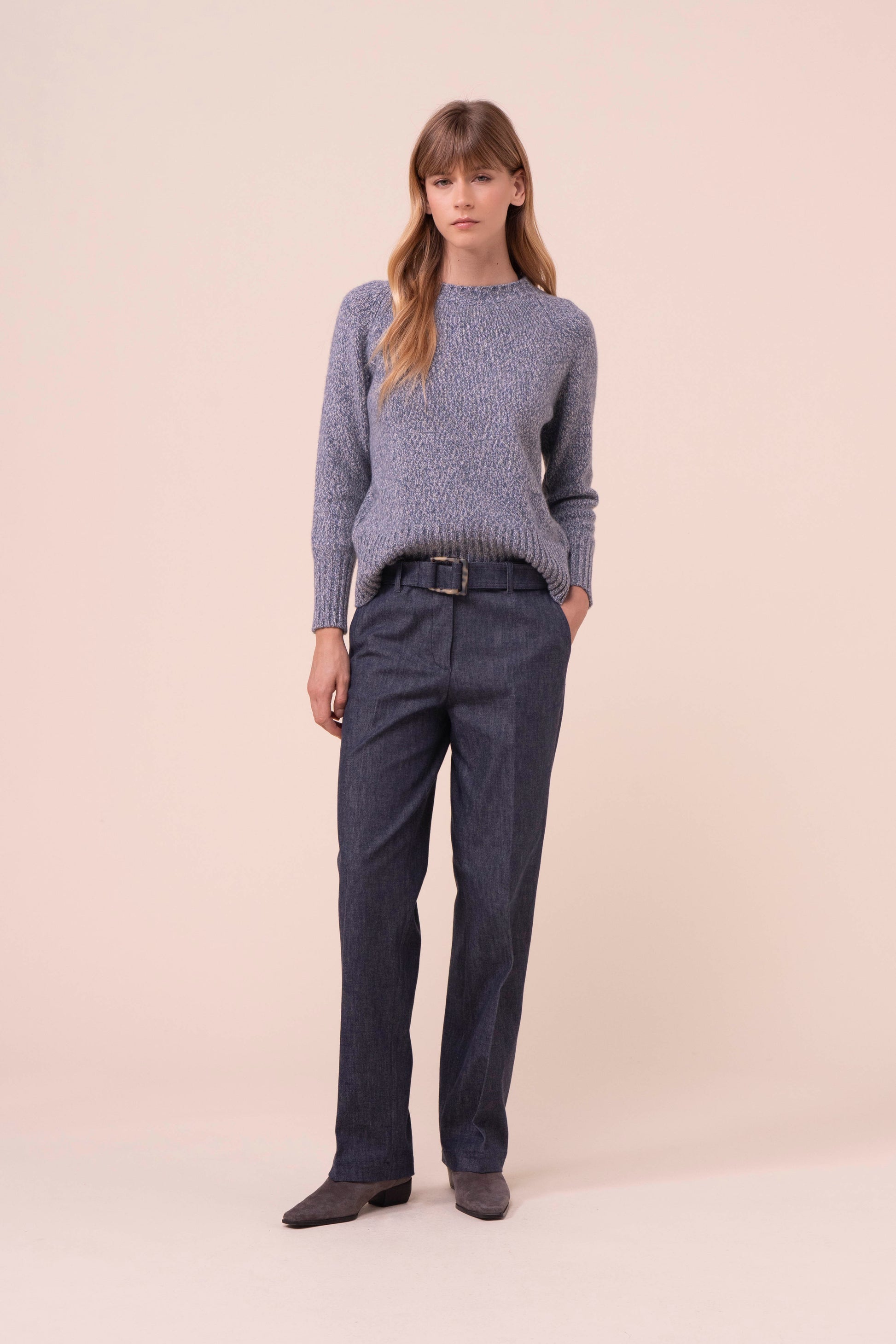 Argentina girocollo 4 colors in cashmere - LIGHTDENIM