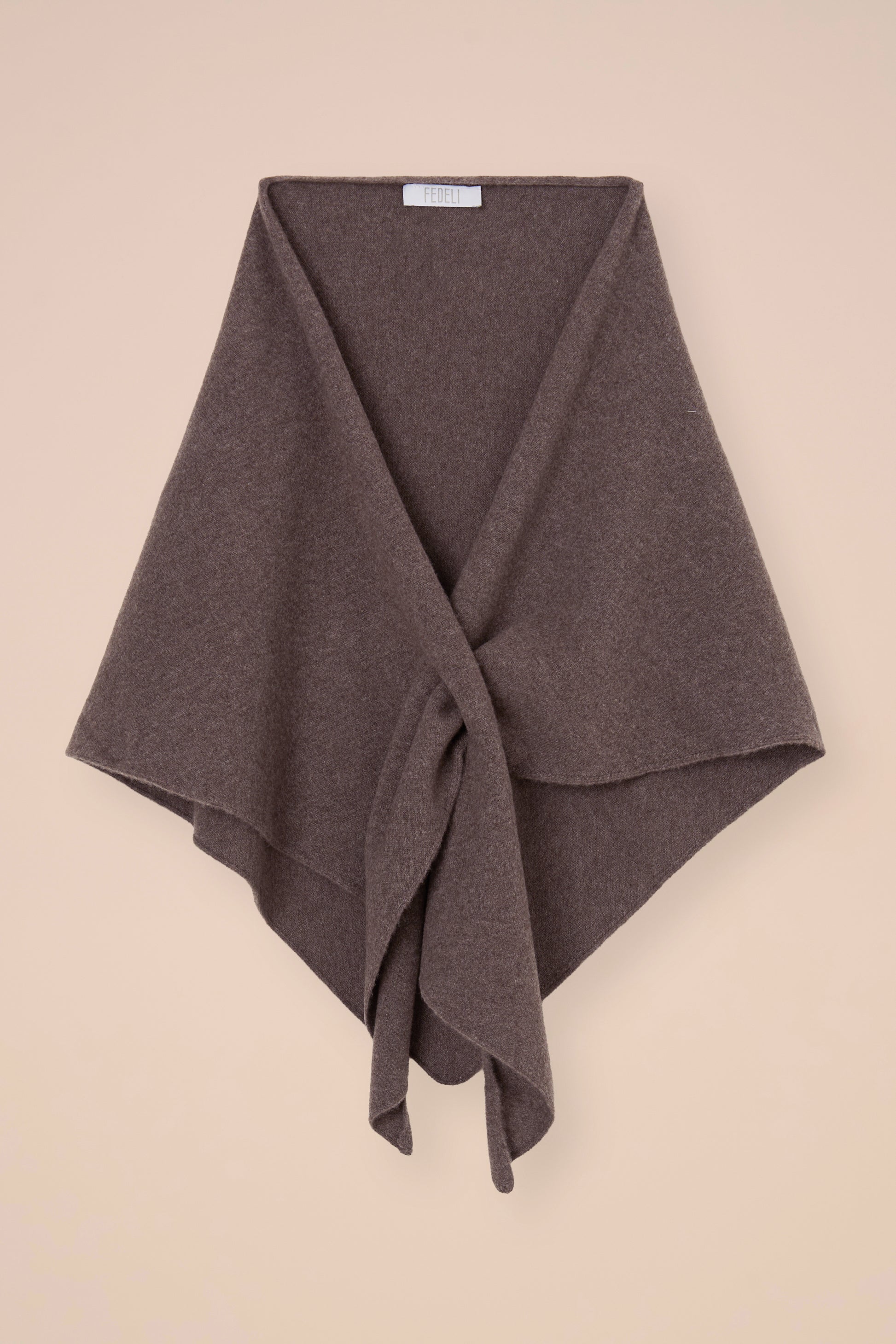 Melita sciarpa triangolare in lana Geelong  - GRAY