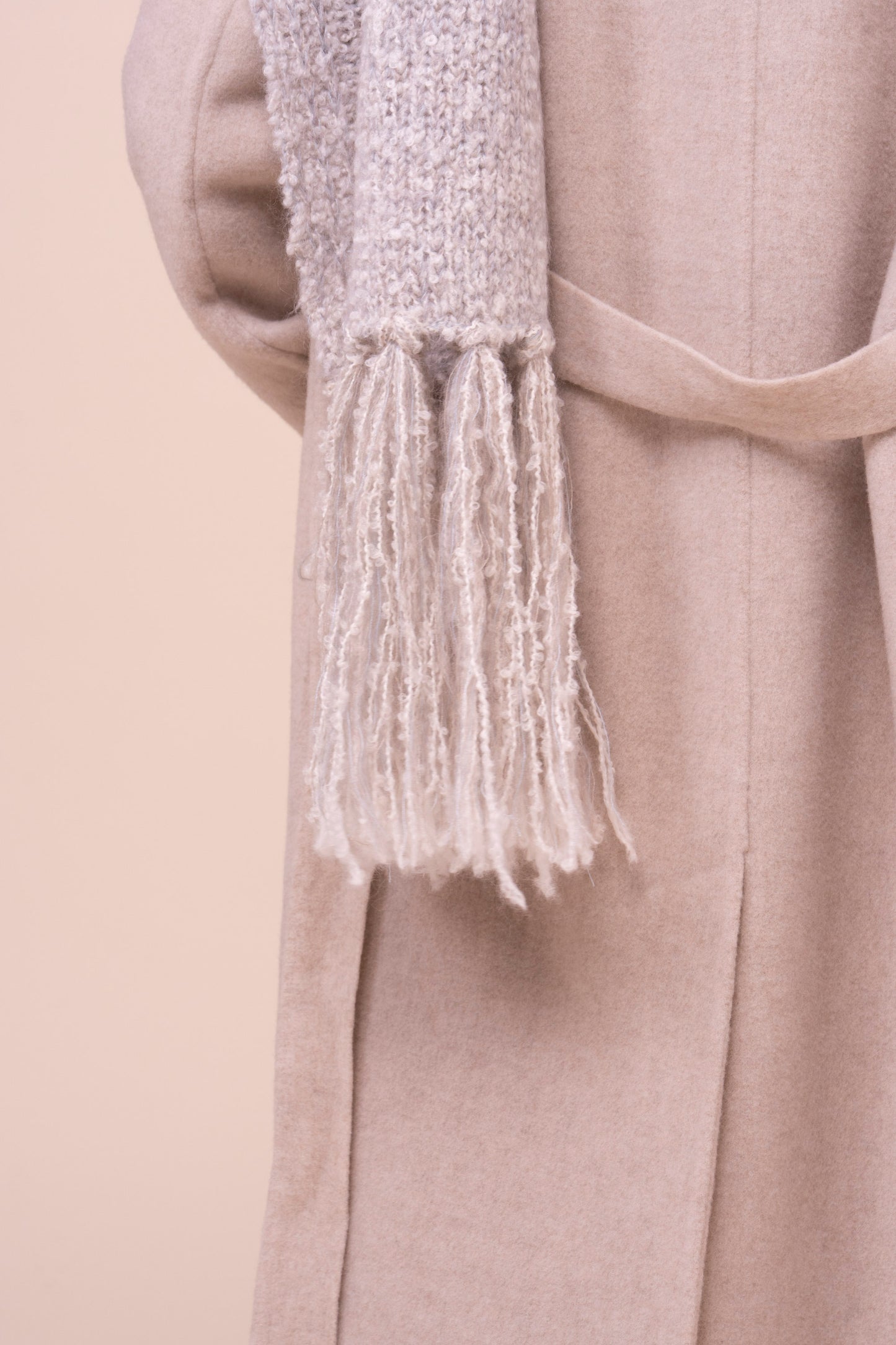 Glinda Soft Plush Mohair-Wool Scarf - ROPEMELANGE