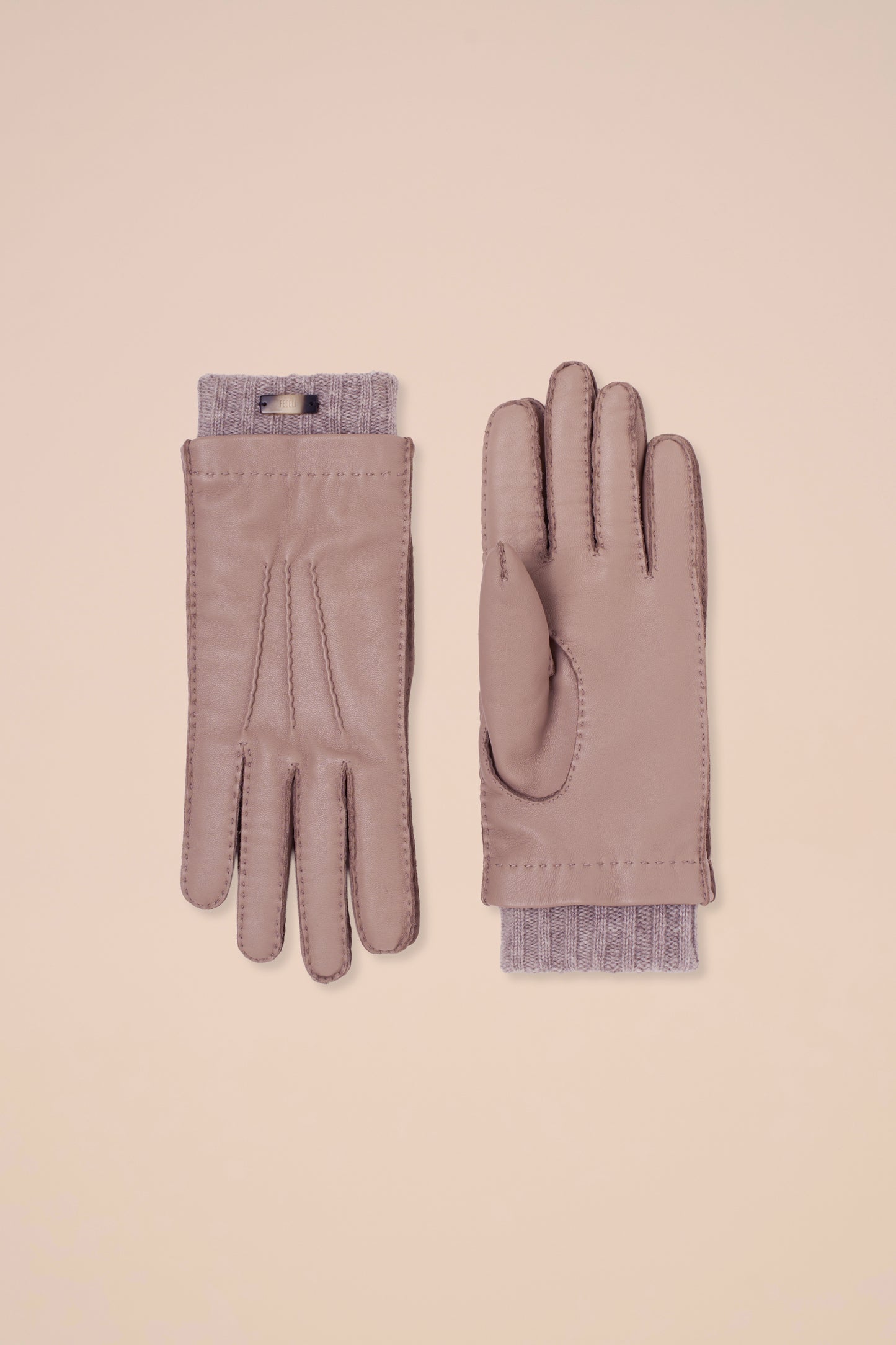 Guanti in nappa e cashmere - ROPEMELANGE