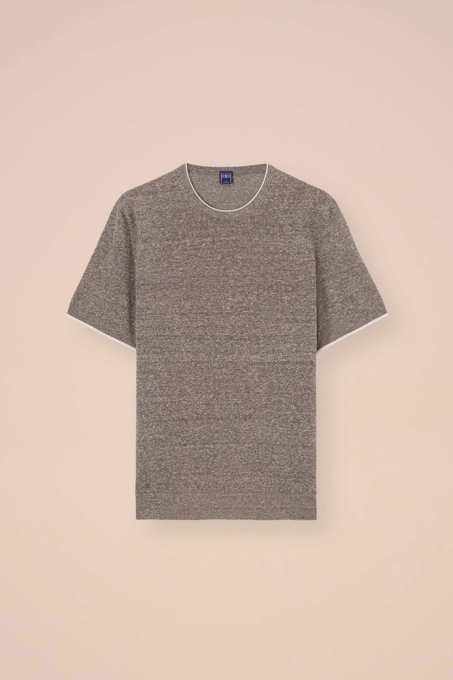 Argentina Irlanda Cotton and Linen Mélange Crewneck - OLIVEGREENMELANGE
