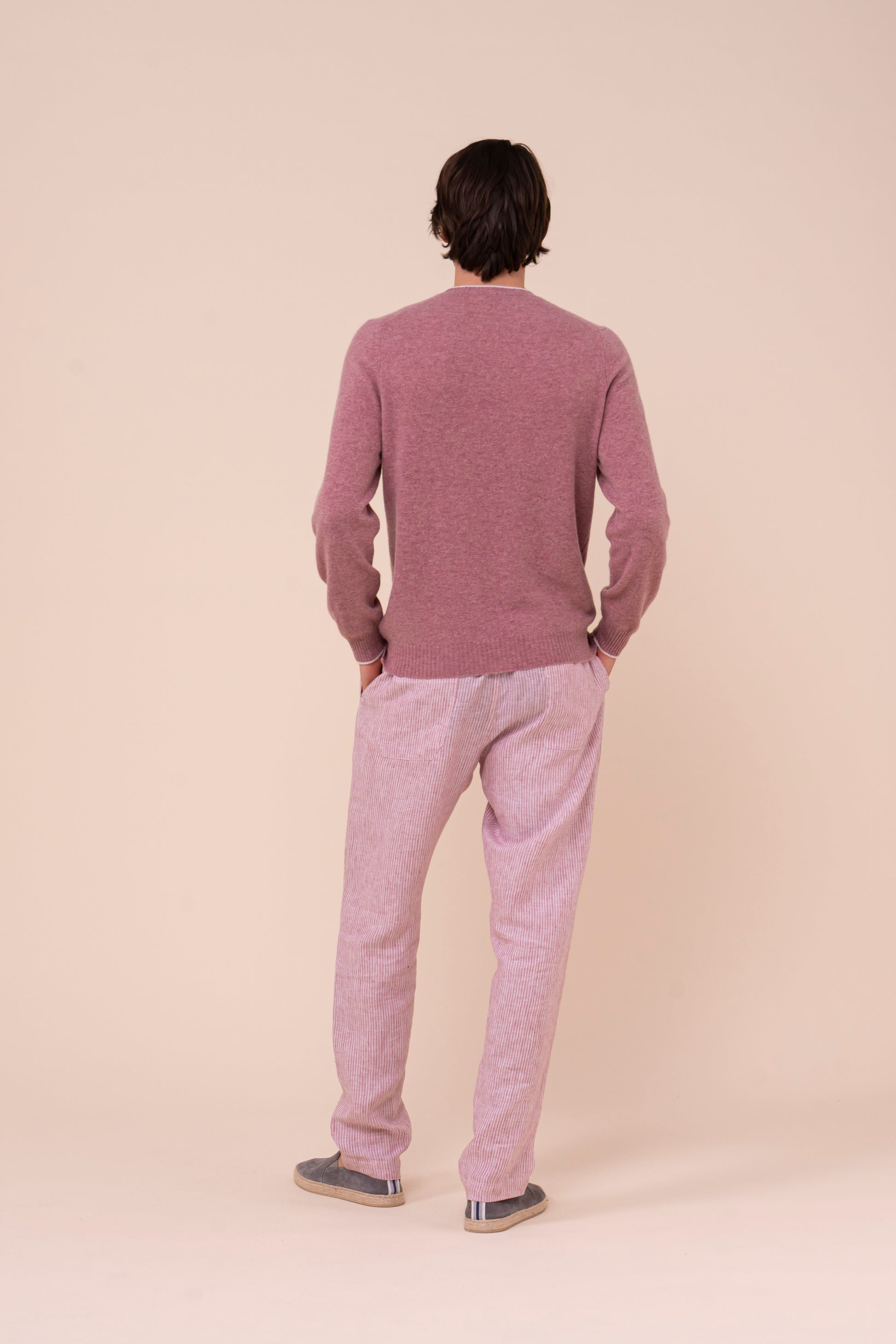 Argentina Persia Cashmere Spring Crewneck - Bicolor - RASPBERRYMELANGE