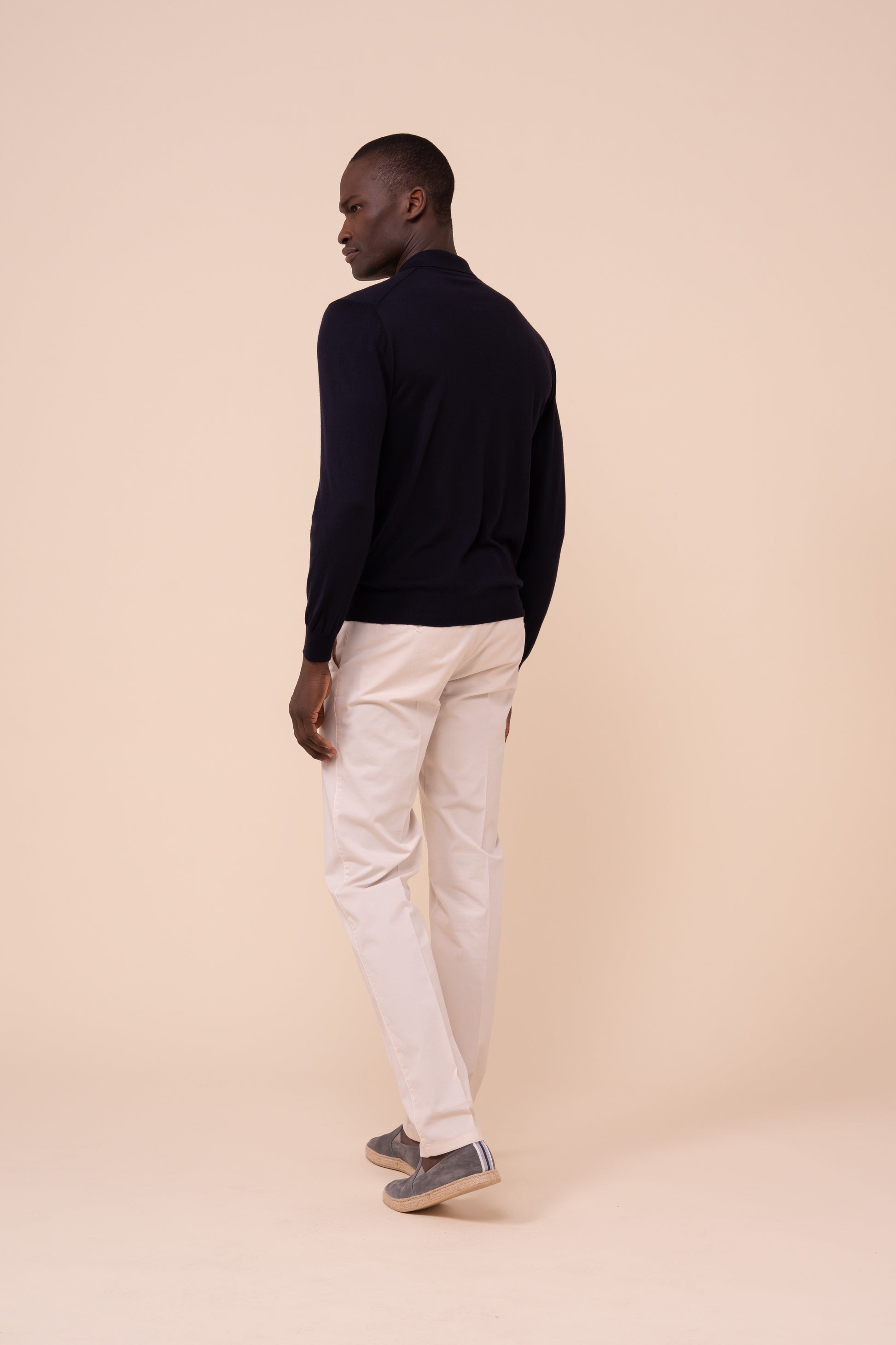 Camicia in maglia in lana 140 - MIDNIGHTBLUE